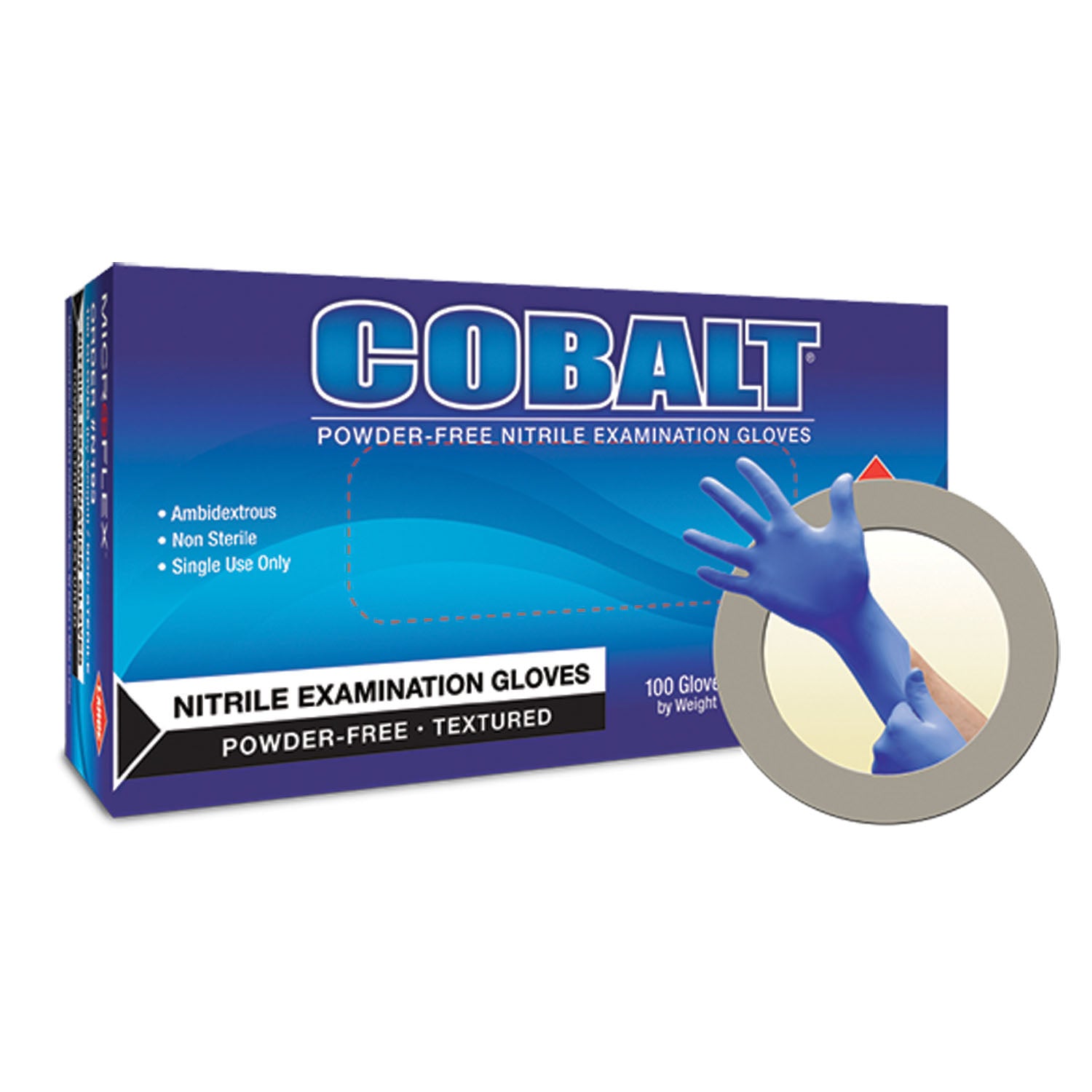 N194 - Ansell - Exam Gloves, PF NIitrile, Textured, Blue, X-Large, 100/bx, 10 bx/cs (US Only)    , cs