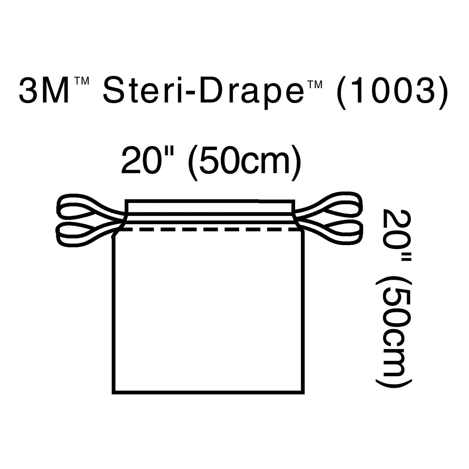 1003 - Solventum Corporation - Isolation Bag, Drawstring Closure, 20" x 20", 10/bx, 4 bx/cs (Continental US+HI Only)    , cs