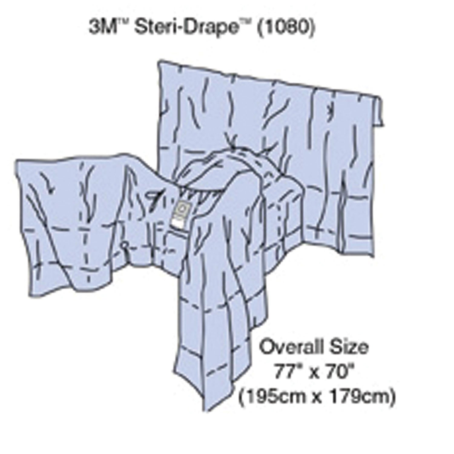 1080 - Solventum Corporation - Steri-Drape™ Gynecological Drape with Pouch, 77" x 70", Absorbent Impervious Material, Perineal/Vaginal Aperture, Fluid Collection Pouch, 14/bx, 2 bx/cs (Continental US+HI Only)    , cs