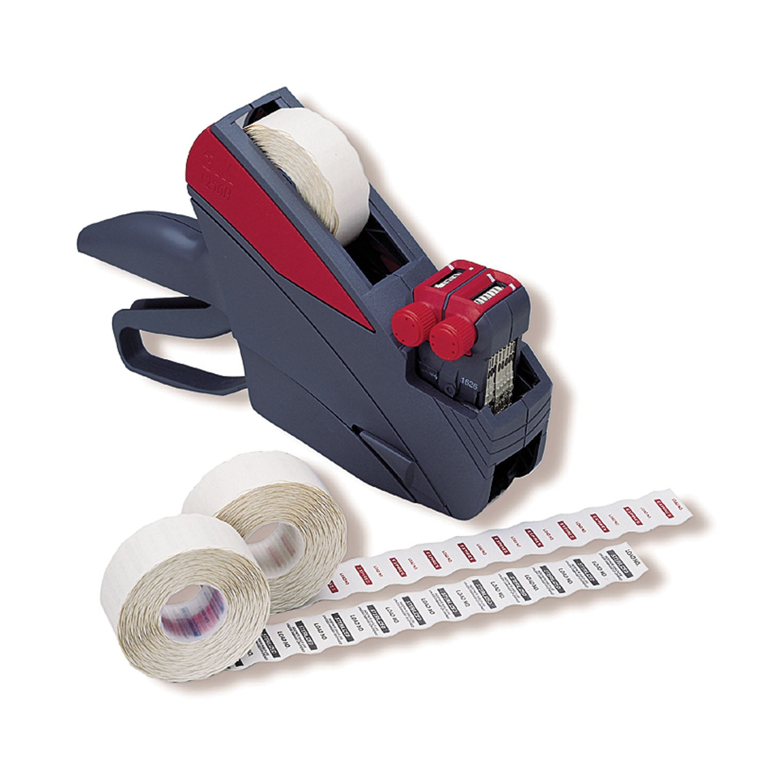1257R - Solventum Corporation - Red Label "Expires", For 1256, 1256A, 1256B Label Applicators, 1125/rl, 12 rl/cs (Continental US+HI Only)    , cs