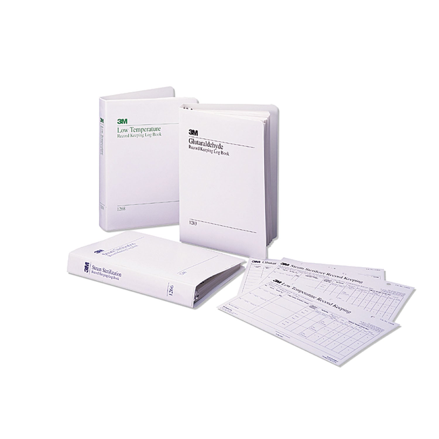1266-A - Solventum Corporation - Log Book with 50 Record Charts For Steam Sterilizers, for Use with Attest BI # 1261 or 1262 (Continental US+HI Only)    , ea