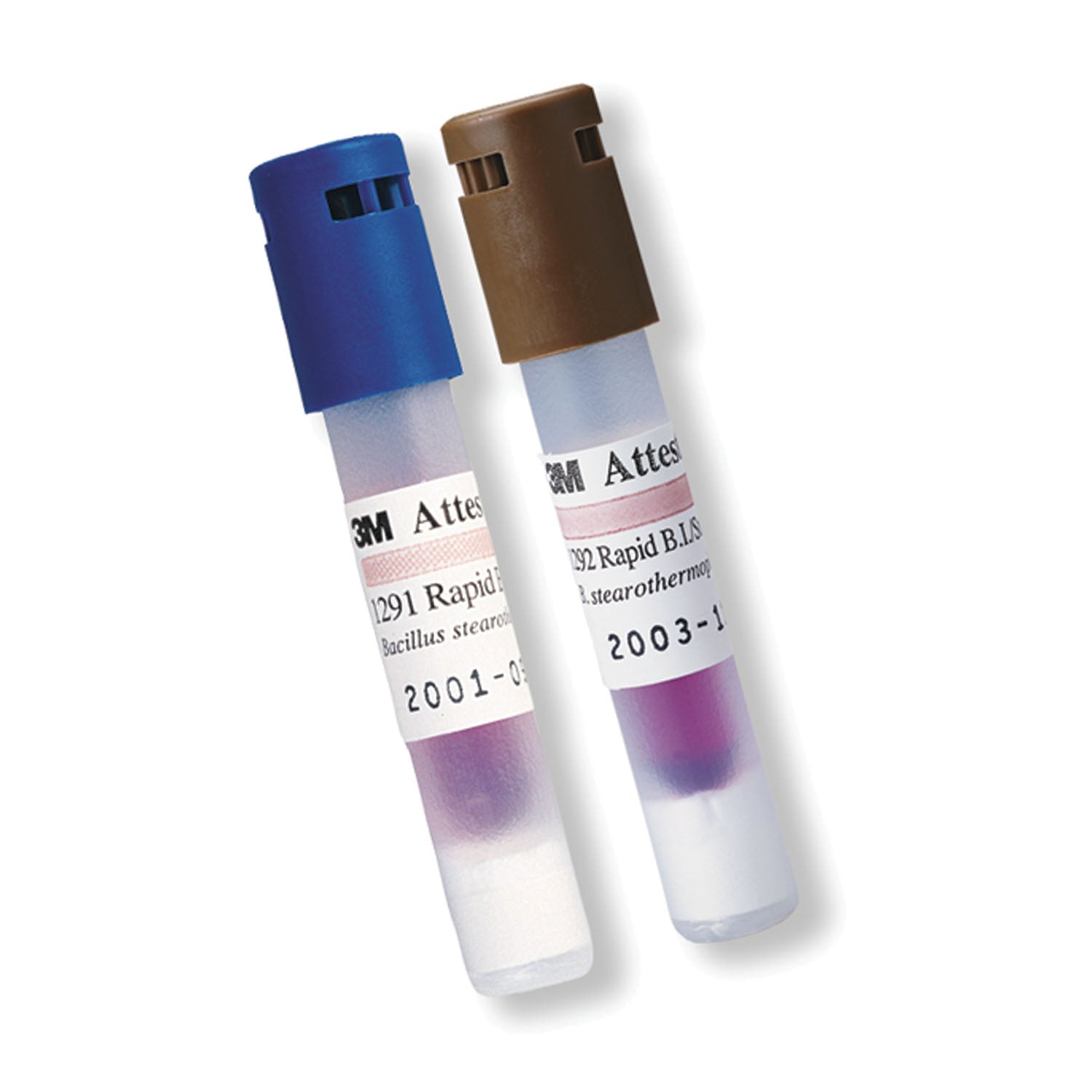 1292E - Solventum Corporation - Rapid Readout for Steam 250°F/ 121°C Gravity or 270°F/132°C Vacuum Assisted Sterilizers, 3 Hour Readout, Brown Cap, Sterile, 50/bx, 4 bx/cs (Continental US+HI Only)  (Not FDA Approved – Life Science Labs Only; Not for Expo