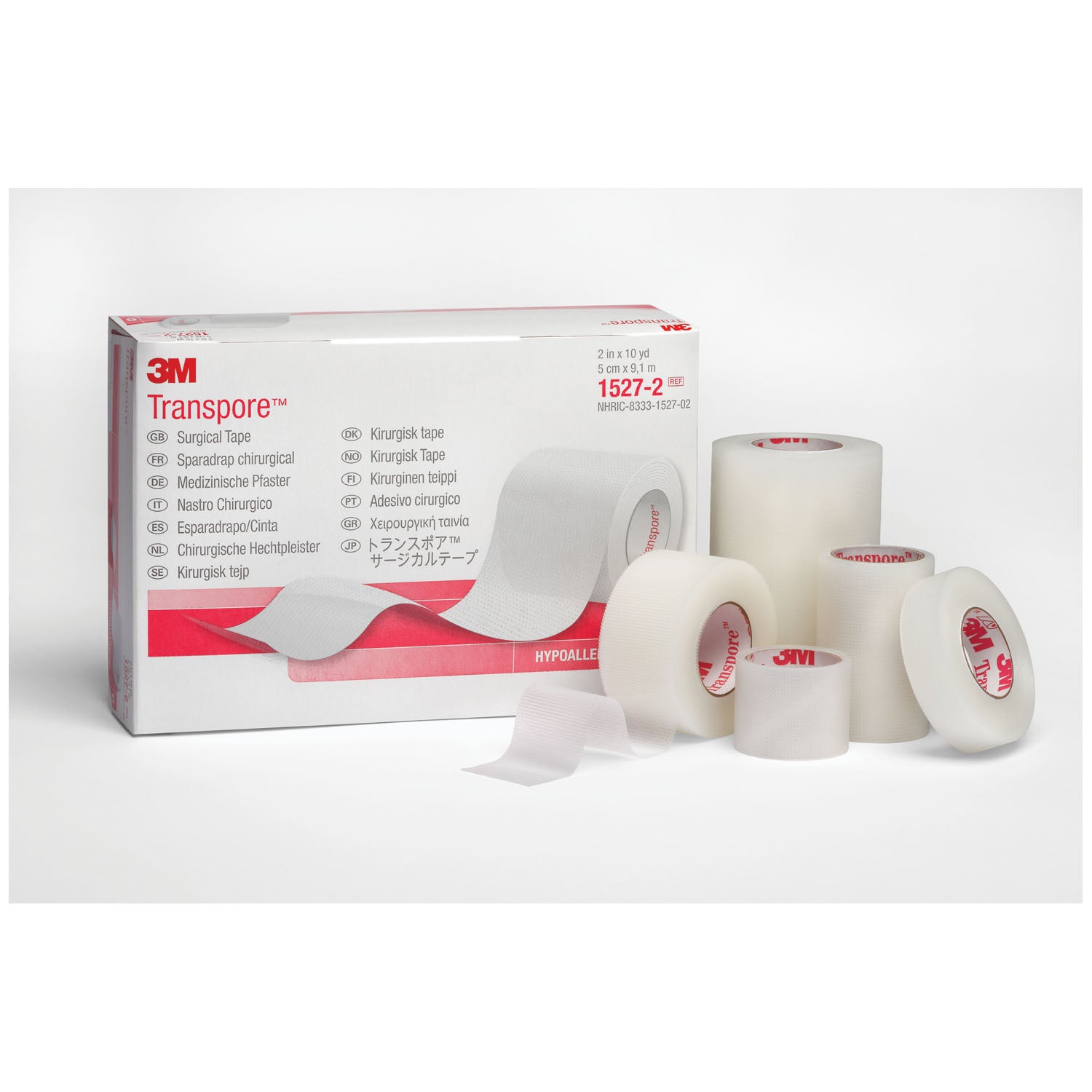 1527-2 - Solventum Corporation - Surgical Tape, 2" x 10 yds, Transparent, 6 rl/bx, 10 bx/cs (021221) (Continental US+HI Only)    , cs