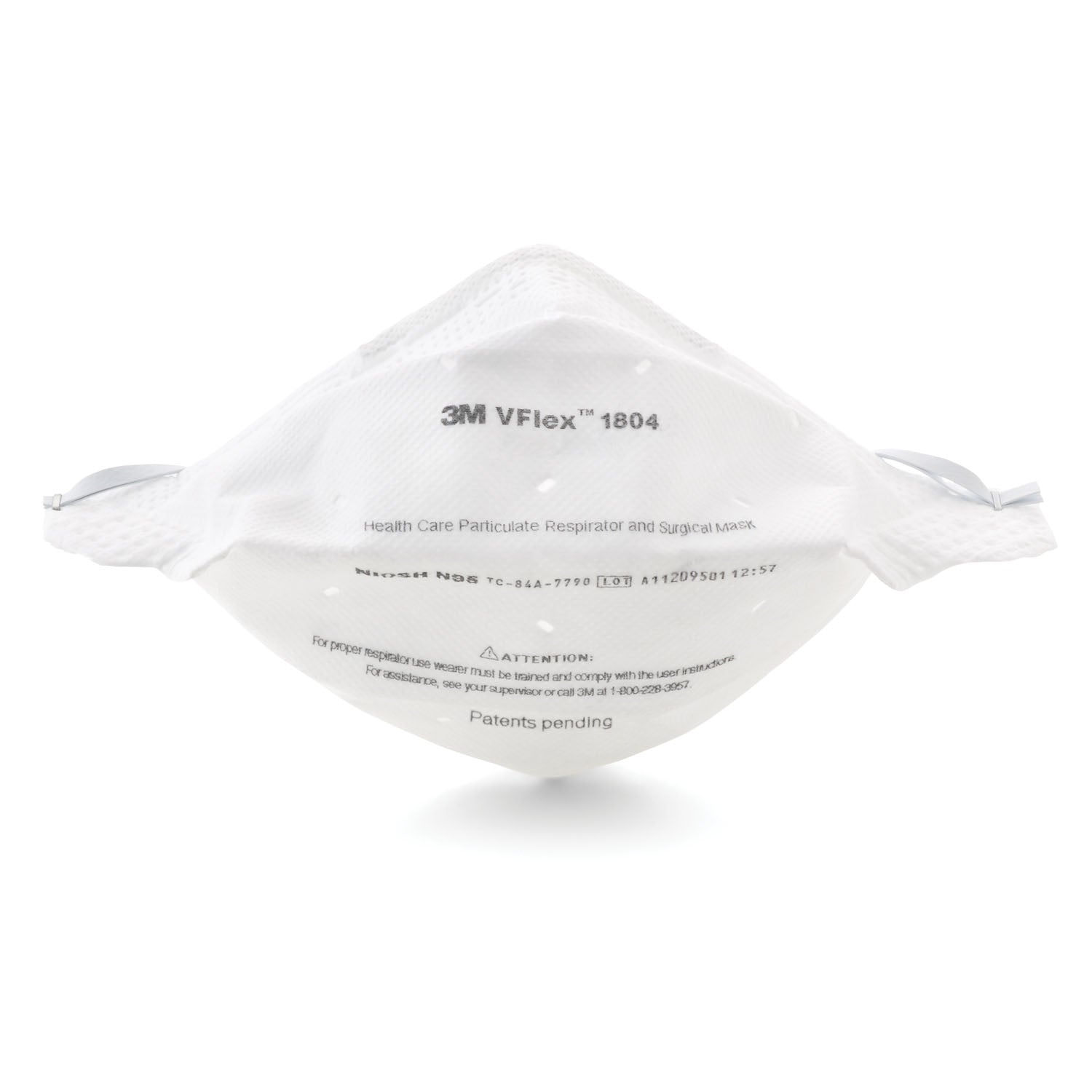 1804 - 3M Personal Safety Division - Vflex™ Particulate Respirator, Disposable, 50/bx, 8 bx/cs (18 cs/plt) (Continental US+HI Only) ( Item is Non-Returnable)    , cs