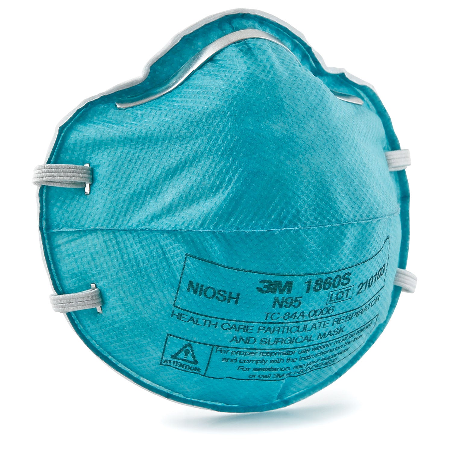 1860S - 3M Personal Safety Division - Particulate Respirator Mask Cone Molded, Small, 20/bx, 6 bx/cs (Continental US+HI Only) ( Item is Non-Returnable) (Item on Manufacturer Backorder - Inventory Limited when Available)    , cs