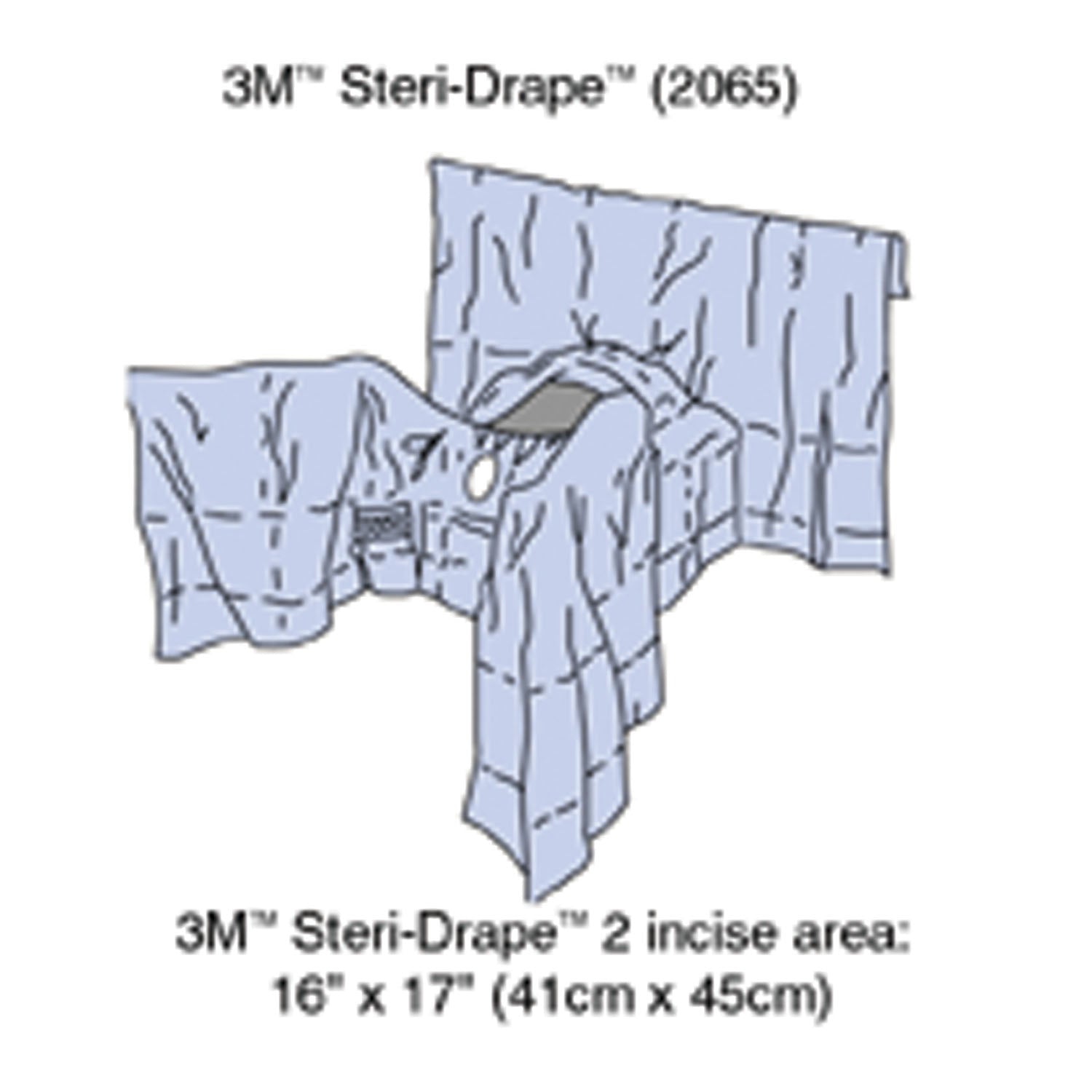 2065 - Solventum Corporation - Steri-Drape™ Abdominal Perineal Drape with Incise Film, 160", Lithotomy Position, Absorbent Impervious Material, Incise Aperture, Perineal/ Vaginal Aperture, 4 Tube Organizer, 8/bx, 2 bx/cs (Continental US+HI Only)    , cs
