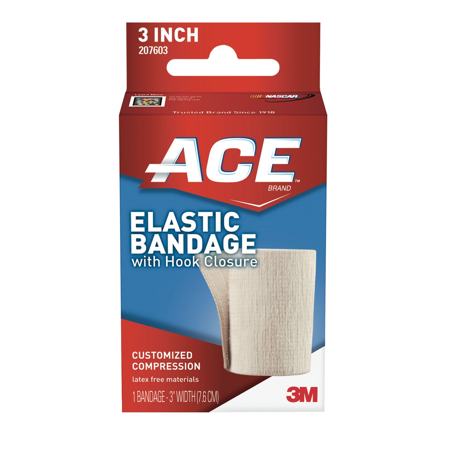 207603 - 3M Personal Safety Division - 3" Elastic Bandage with Hook Closure, 72/cs (Continental US+HI Only)    , cs