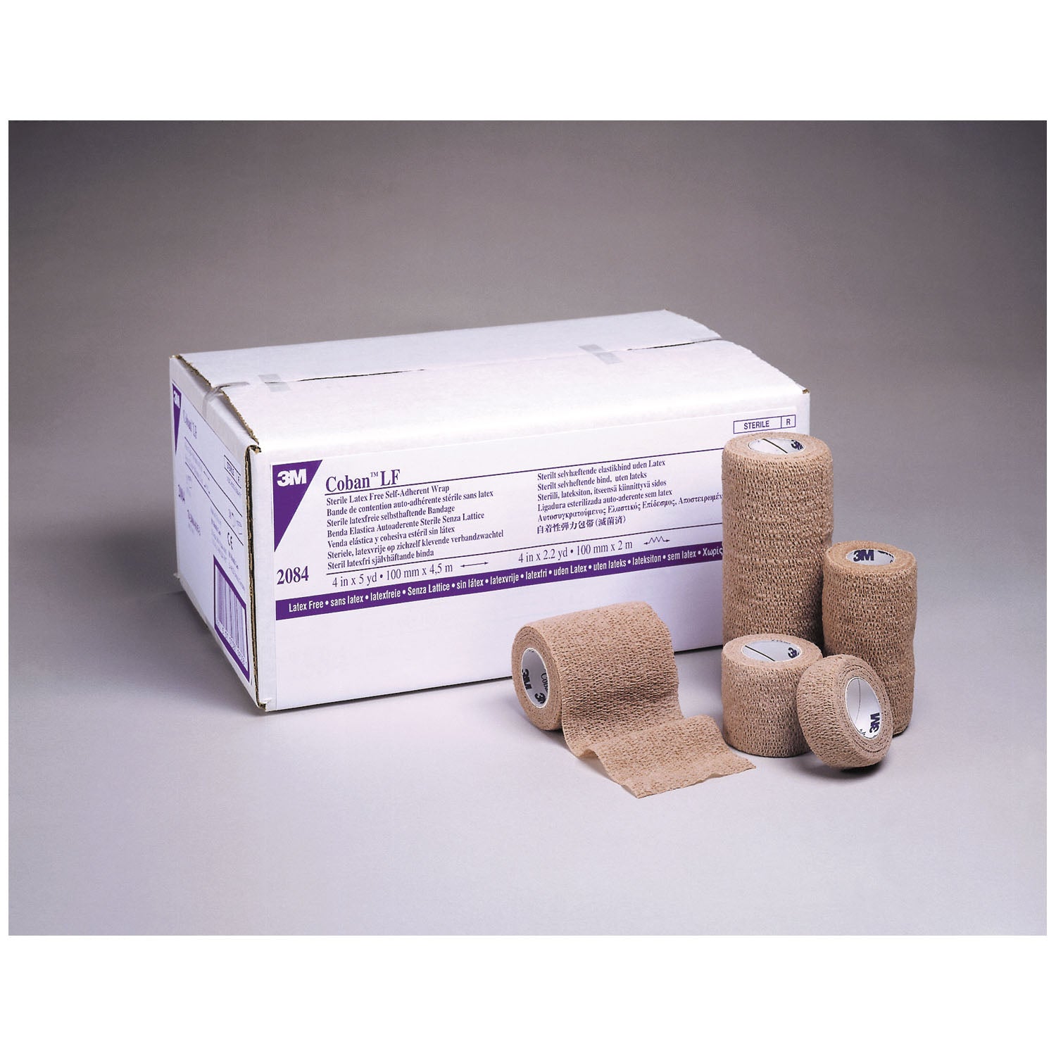 2082S - Solventum Corporation - Self-Adherent Wrap with Hand Tear, Latex Free (LF), 2" x 5 yds (fully stretched), Tan, 36 rl/cs (Continental US+HI Only) (Item on Manufacturer Backorder - Inventory Limited when Available)    , cs