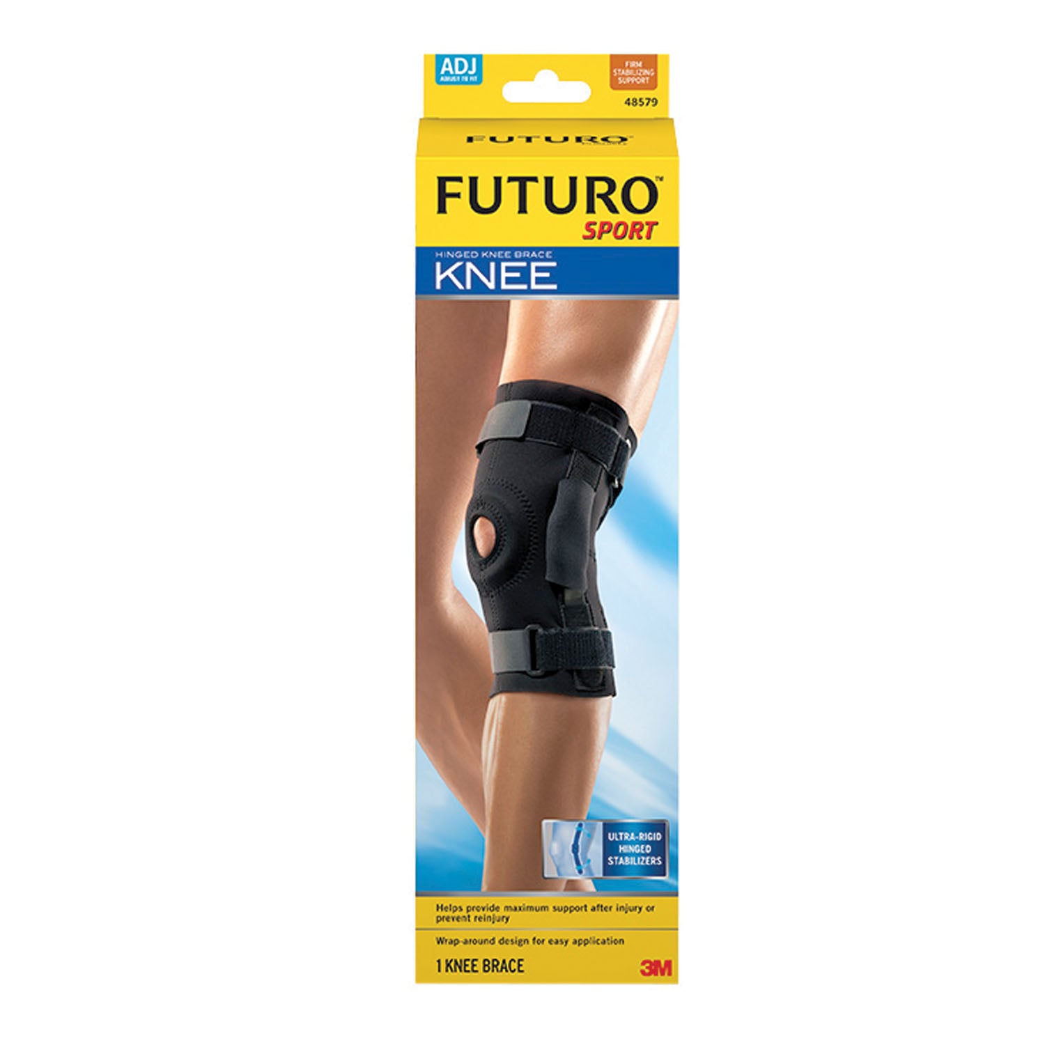 48579EN - 3M Personal Safety Division - Knee Brace, Hinged, Adjustable, 3/pk, 4 pk/cs (Continental US+HI Only)    , cs