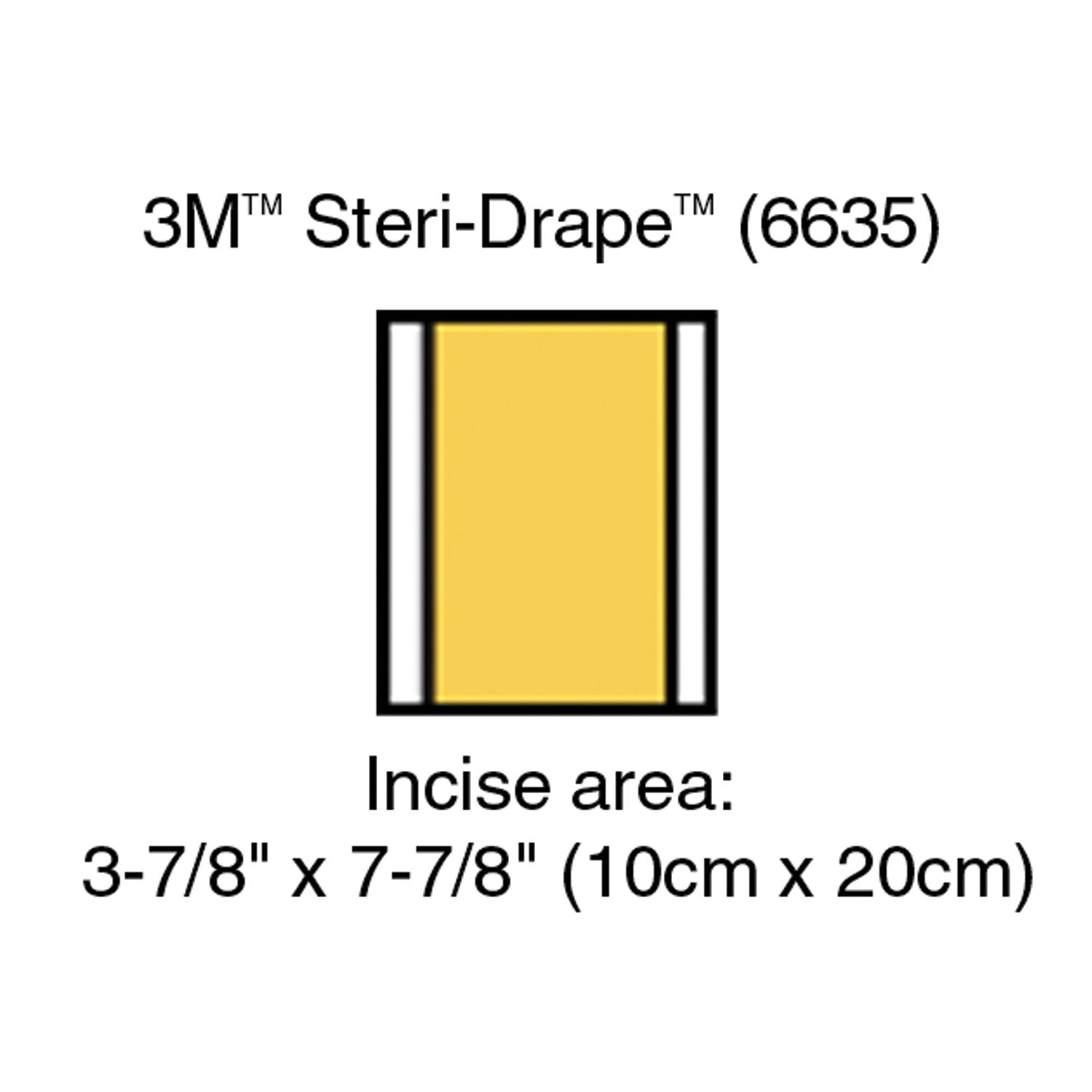 6635 - Solventum Corporation - 切口襯布，整體尺寸 5 7/8" x 7 7/8"，切口尺寸：3 7/8" x 7 7/8"，10 片/盒，4 盒/箱（僅限美國大陸及夏威夷），箱裝