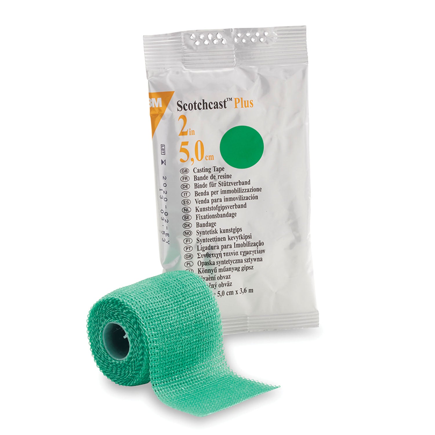 82002G - Solventum Corporation - Plus Casting Tape, 2" x 4 yds, Green, 10/cs (Continental US+HI Only)    , cs