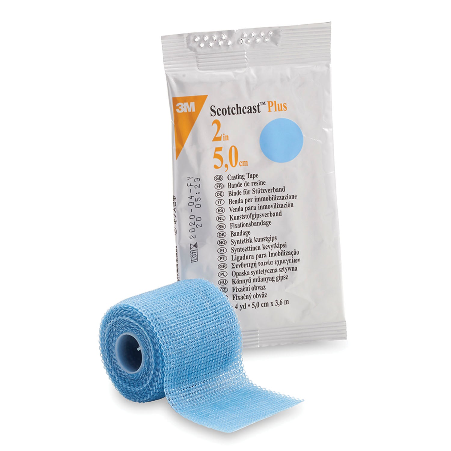 82002L - Solventum Corporation - Plus Casting Tape, 2" x 4 yds, Light Blue, 10/cs (Continental US+HI Only)    , cs
