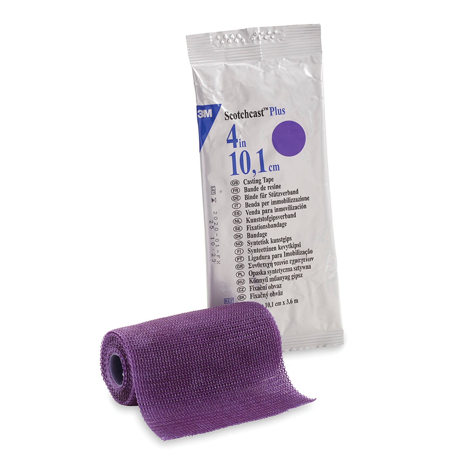82004U - Solventum Corporation - Plus Casting Tape, 4" x 4 yds, Purple, 10/cs (Continental US+HI Only)    , cs