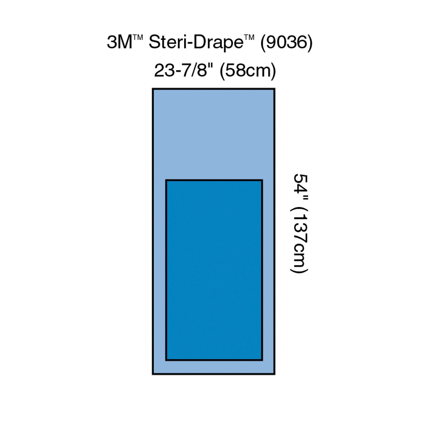 9036 - Solventum Corporation - Steri-Drape™ Mayo Stand Cover, 23" x 54", 60/bx, 4 bx/cs (Continental US+HI Only)    , cs