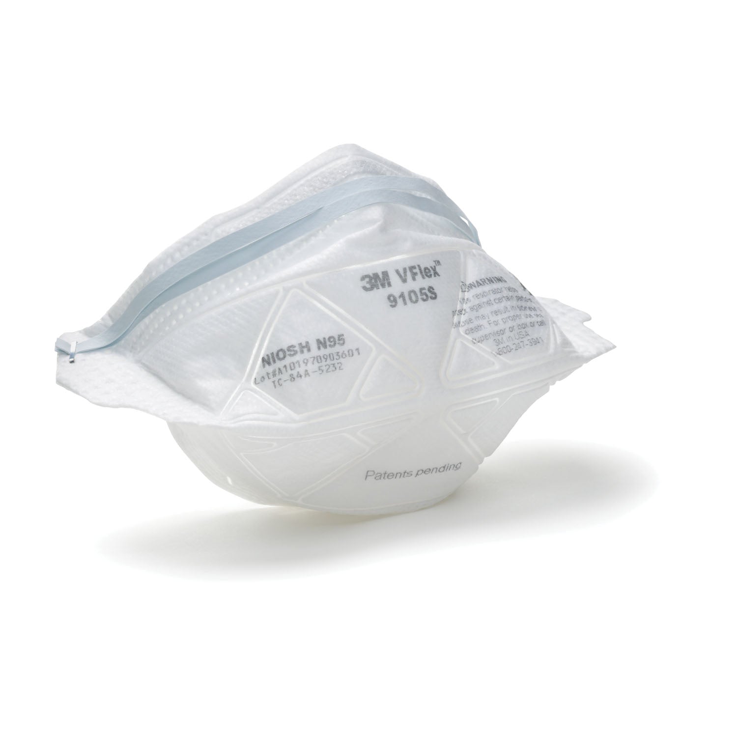 9105S - 3M Personal Safety Division - Vflex™ Particulate Respirator, Small, 50/bx, 8 bx/cs (Continental US+HI Only)    , cs