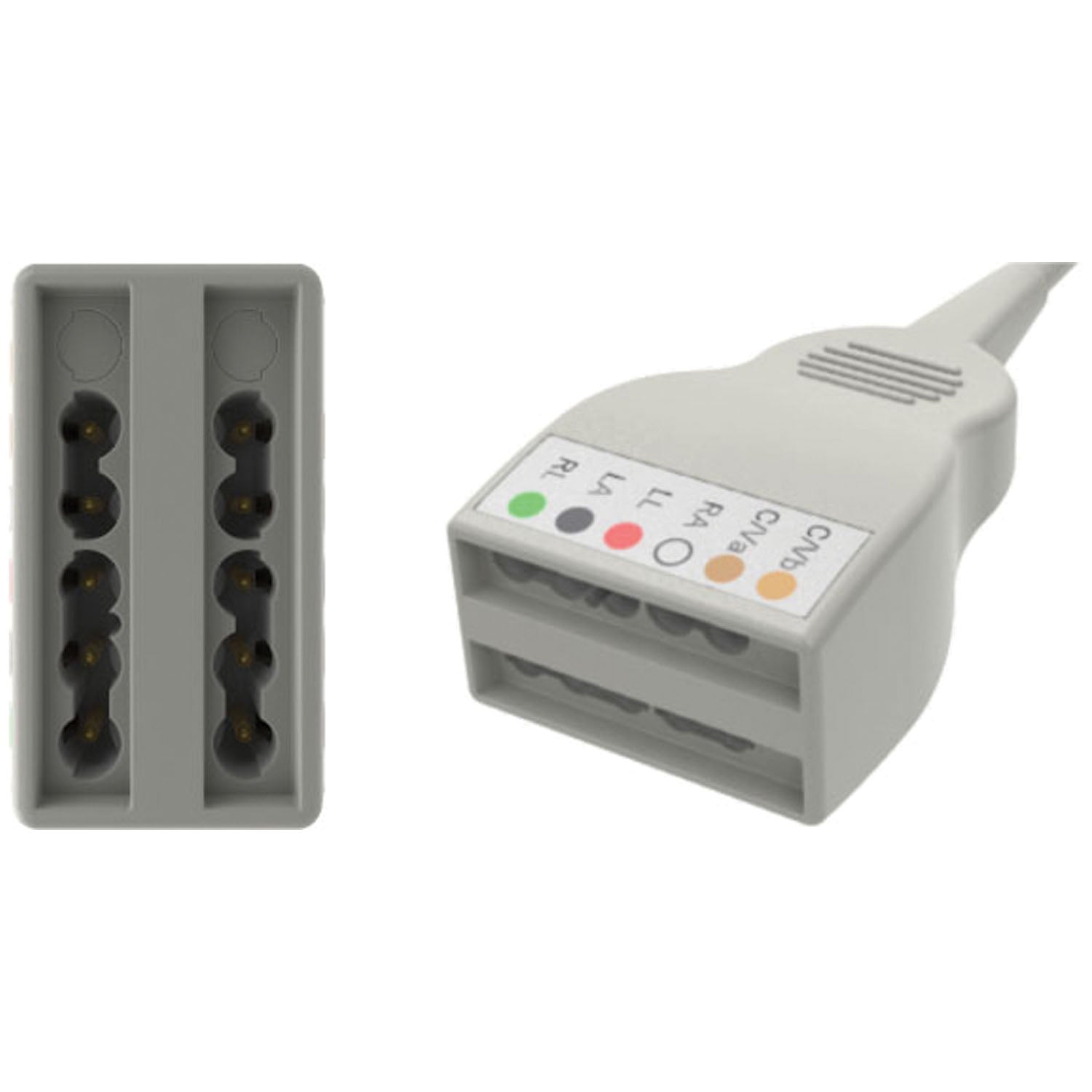 YMC10PH55 - Solventum Corporation - Yokemate LWS® 心電圖電纜，附通用連接器（僅限美國大陸和夏威夷），每條
