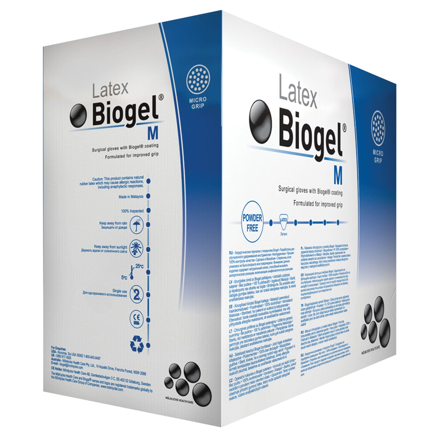 30560 - Molnlycke Health Care US, LLC - 6號微創手術手套，無菌，乳膠，無粉（PF），50隻/盒，4盒/箱（僅限美國），箱裝