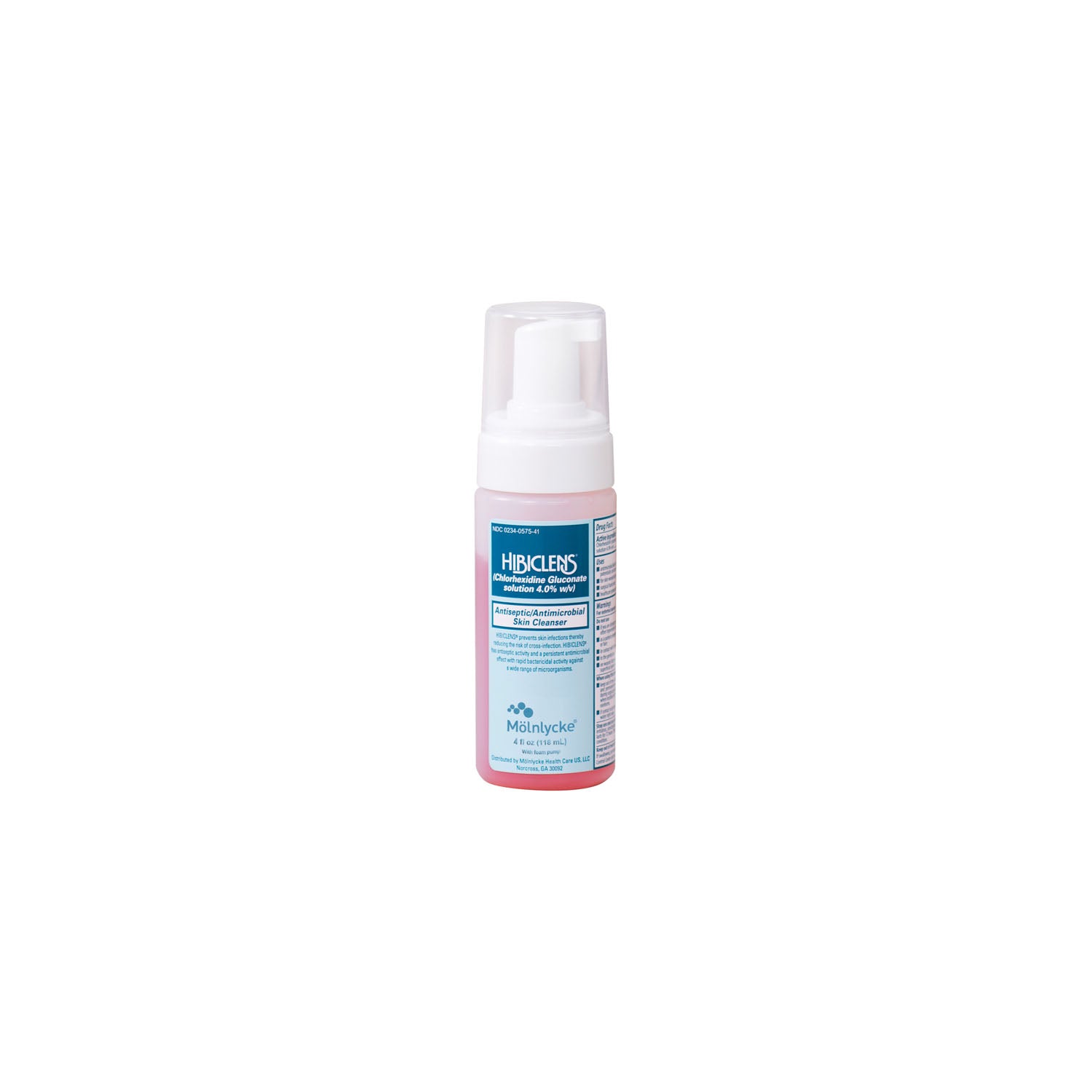 57541 - Molnlycke Health Care US, LLC - Hibiclens 4盎司寬口泡沫噴劑，24瓶/箱（僅限美國）（需支付危險品處理費，無法空運或運往阿拉斯加、關島、夏威夷、北馬裡亞納群島、波多黎各、美屬維京群島）（製造商缺貨 - 到貨箱後庫存有限），