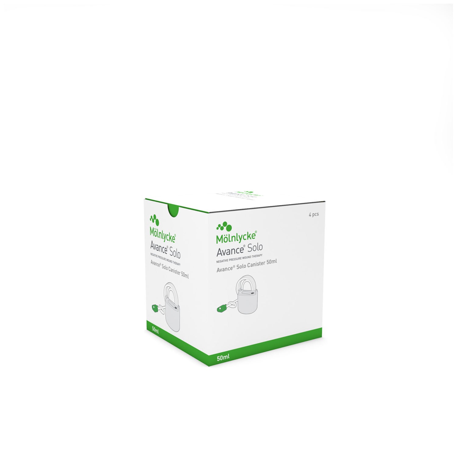 880050 - Molnlycke Health Care US, LLC - Avance Replacement Canister, 2/bx, 4 bx/cs (US Only)    , cs