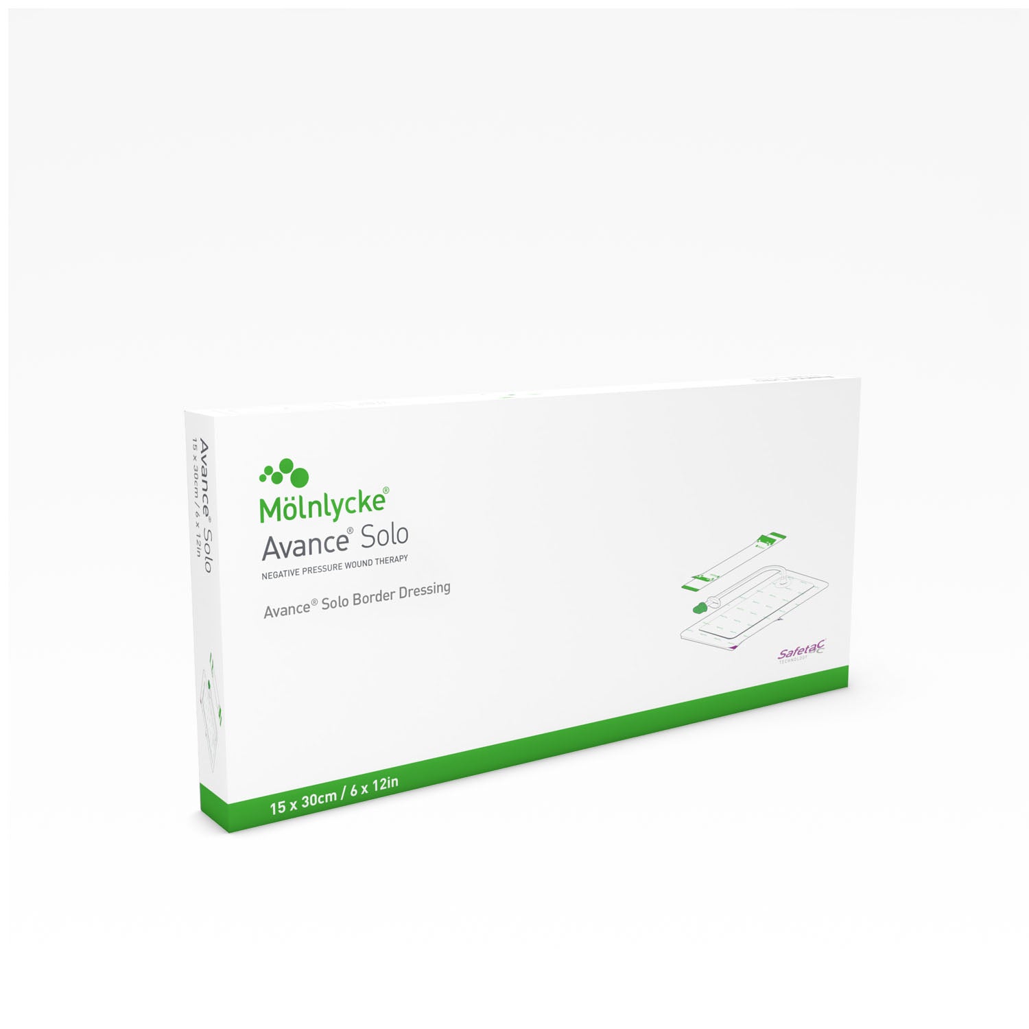 881530 - Molnlycke Health Care US, LLC - Avance Solo Dressing, 15cm x 30cm, 2/bx, 2 bx/cs (US Only)    , cs