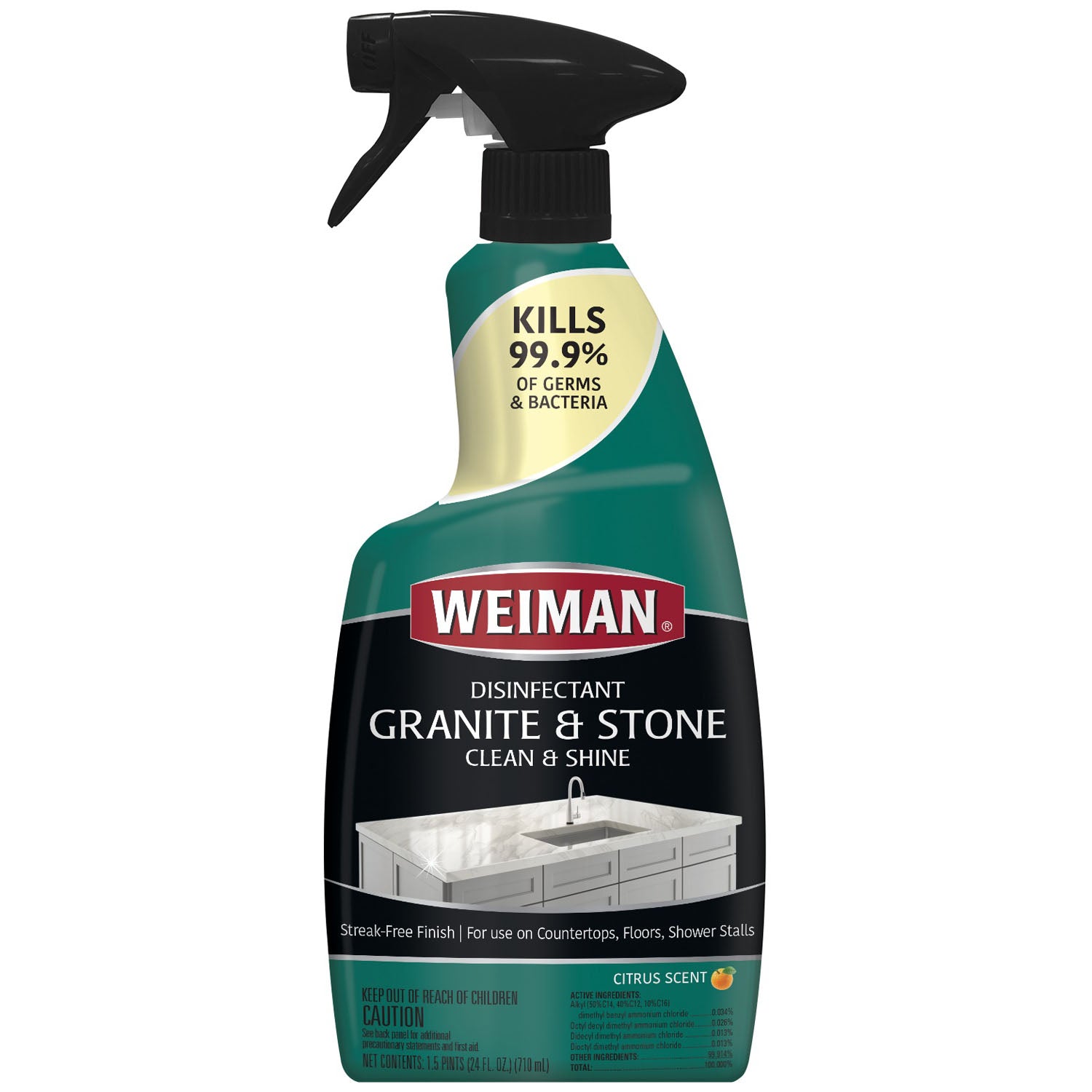 109A - Micro-Scientific, USA - Daily Clean & Shine Granite Cleaner, 24 oz, 6/cs (US Only)    , cs