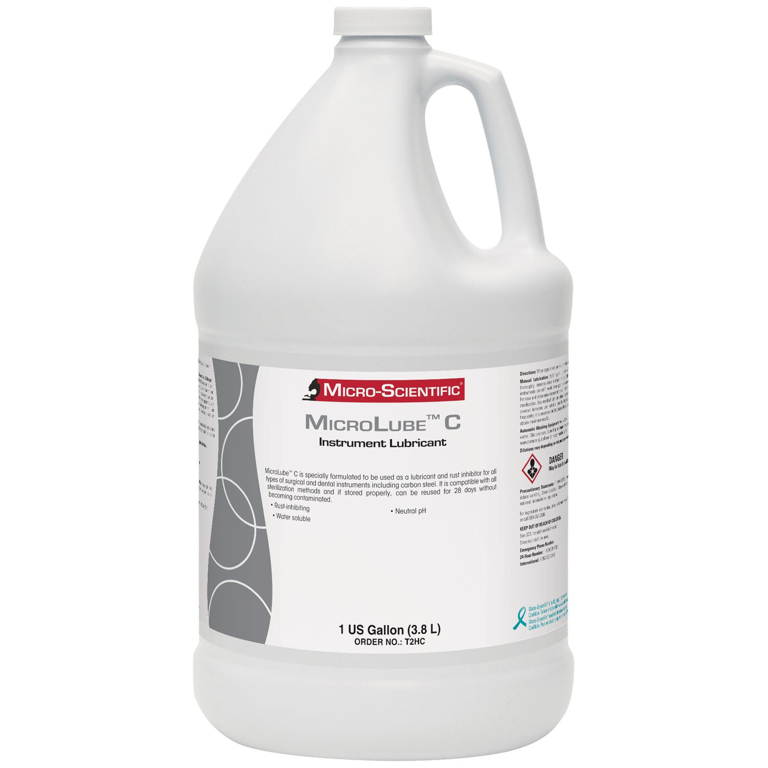 T2HC - Micro-Scientific, EE. UU. - Lubricante para instrumentos, galón, 4/caja (36 cajas/plt) (solo EE. UU.), caja