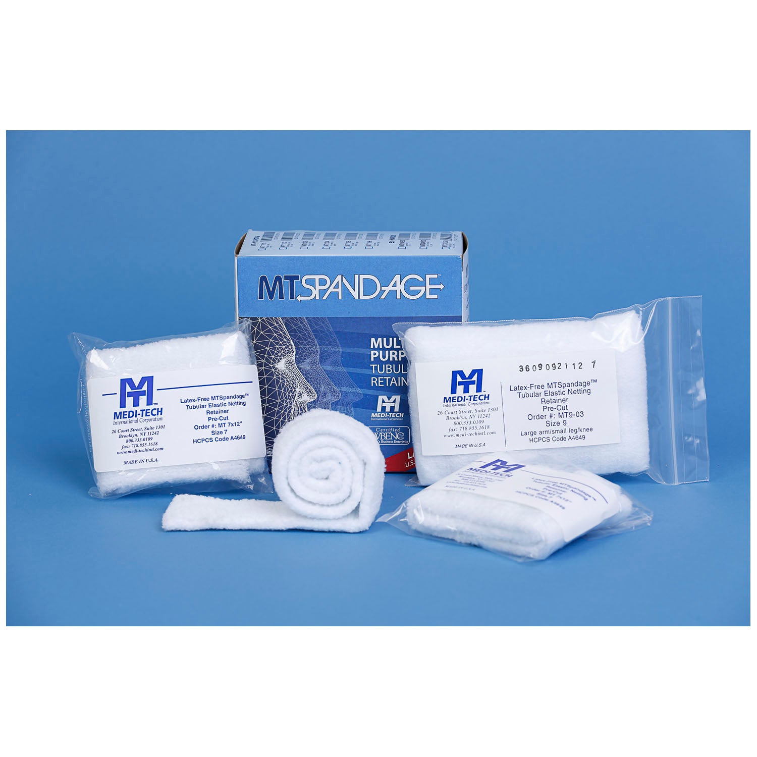 MT11-02 - MarketLab, Inc. - MT Spandage™ Tubular Retainer Net, Latex-Free, Pre-Cuts w/ Cut Outs, Chest/Abdomen/Back/Ekg Monitoring-2x-Large Size, Size 11, Length 20in, 50/cs    , cs