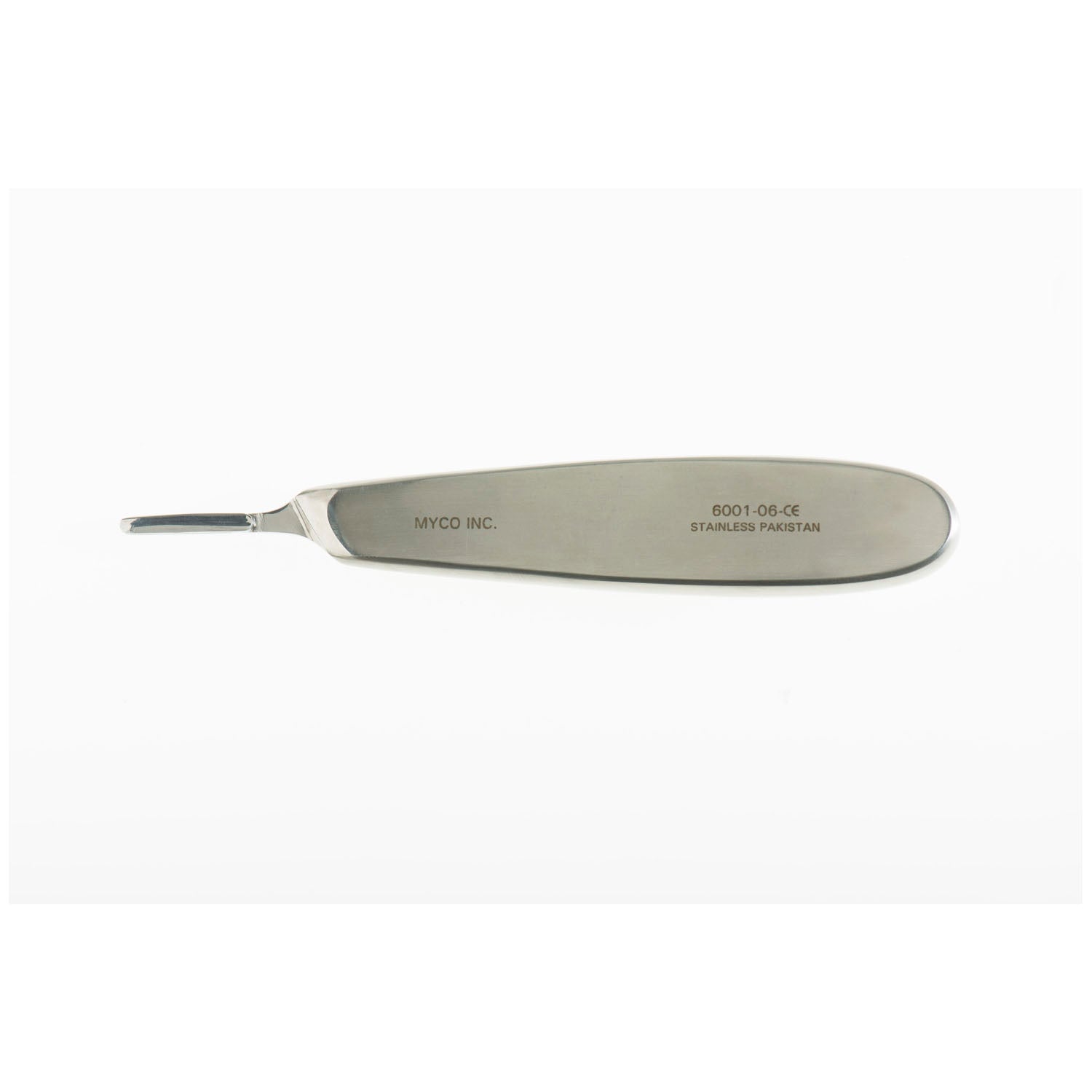 6001-06 - Myco Medical - #6 Bard Parker 式手柄，適用於 9、17、10、10A、12、12B、15 和 15C 型號刀片（僅限美國），每個