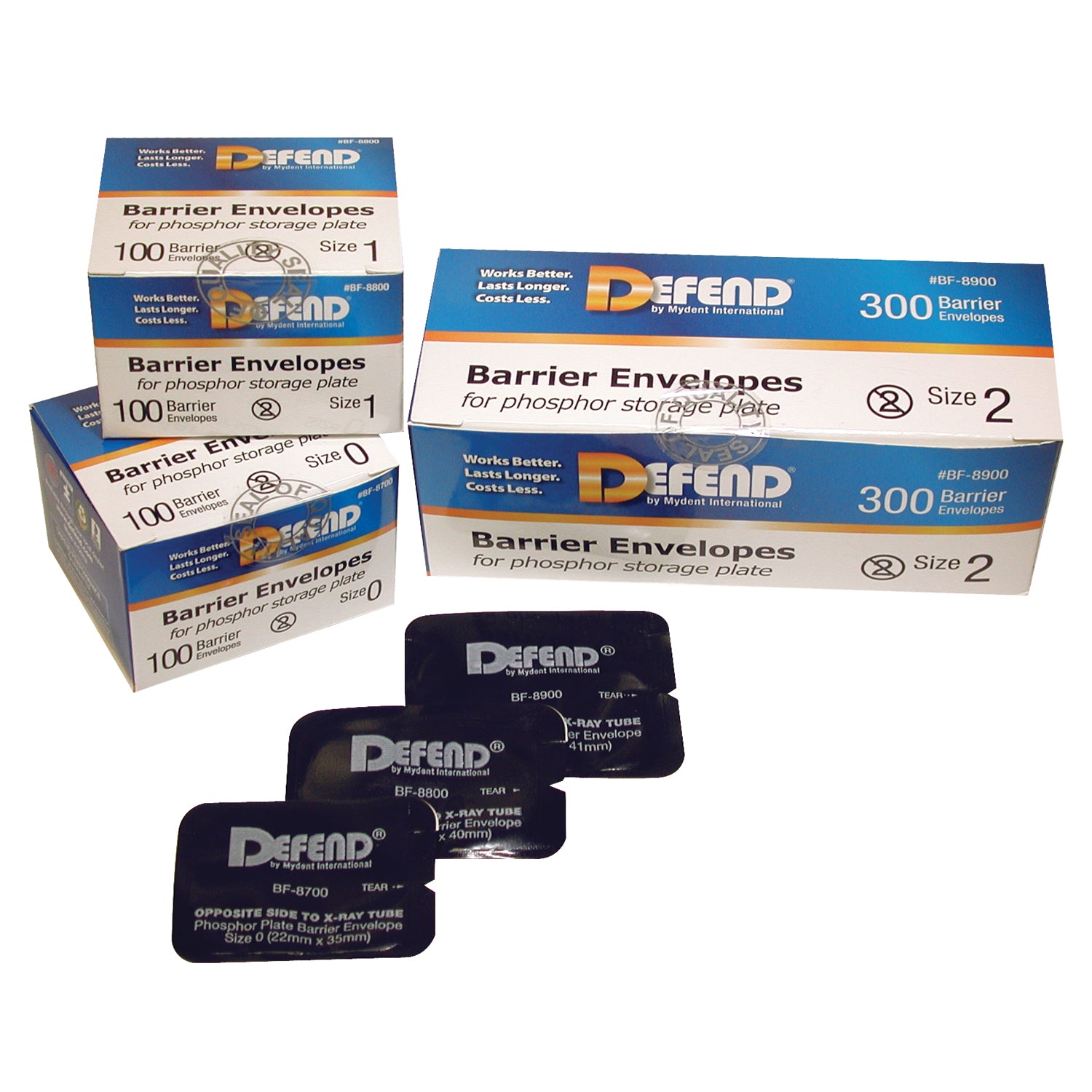 BF-8700 - Mydent - 磷光板阻隔袋 0 號，100 個/盒，盒裝