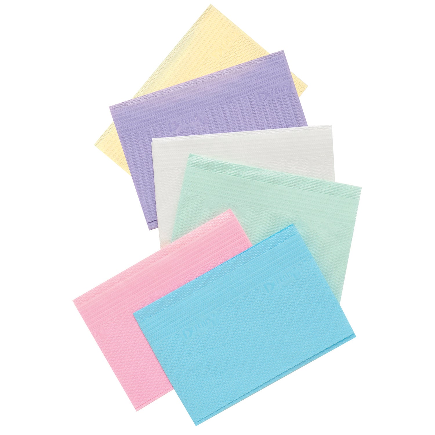 PB-8001 - Mydent - Towel, 2-ply Paper, Poly, 18" x 13", Blue, 500/cs    , cs