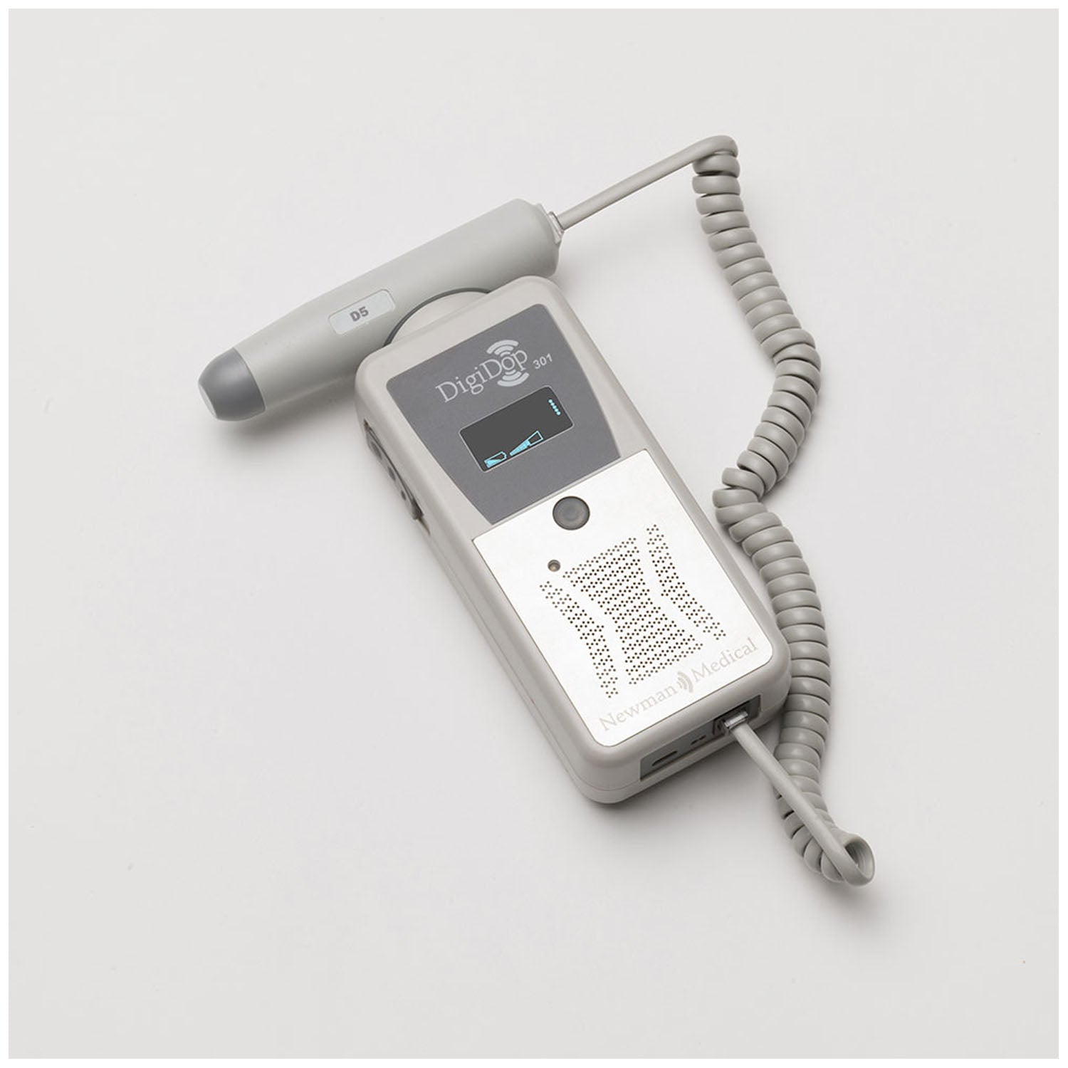 DD-301-D5 - Newman Medical - Doppler digital sin pantalla (DD-301) y sonda vascular de 5 MHz (solo EE. UU.) (SOLO ENVÍO DIRECTO), caja