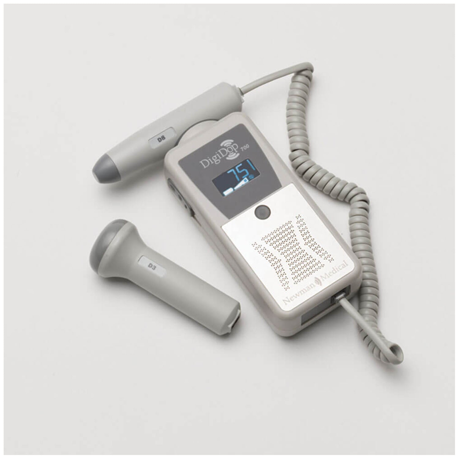 DD-700-VO - Newman Medical - Display Digital Doppler with Recharger Includes Combination Obstetrical 3MHz & Vascular 8MHz Probes (US Only) (DROP SHIP ONLY)    , bx
