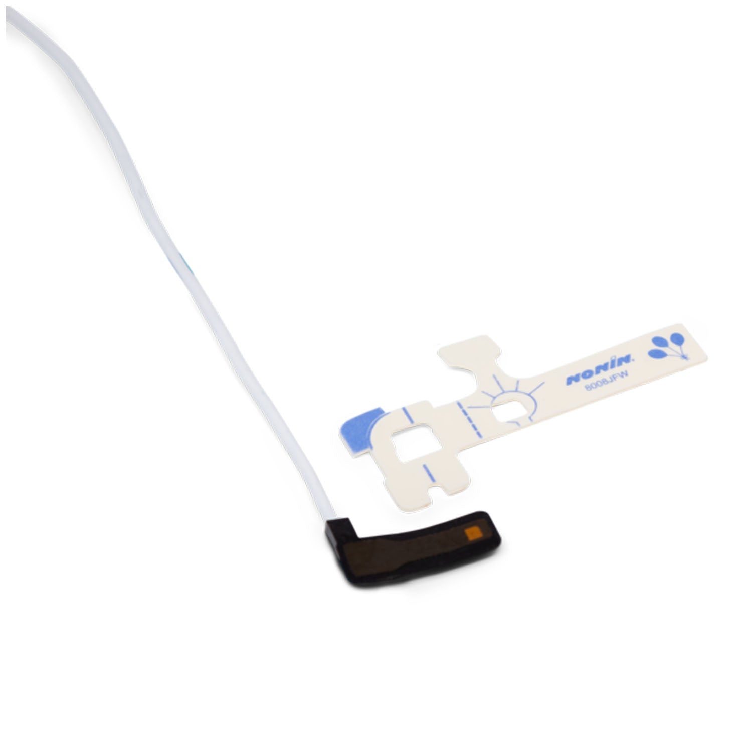 0740-000 - Nonin Medical, Inc. - SpO2 Sensor, Flex, Reusable, Infant, 8008J, with 25 FlexiWraps®  (1 meter) (Continental US Only - including Alaska & Hawaii)    , ea