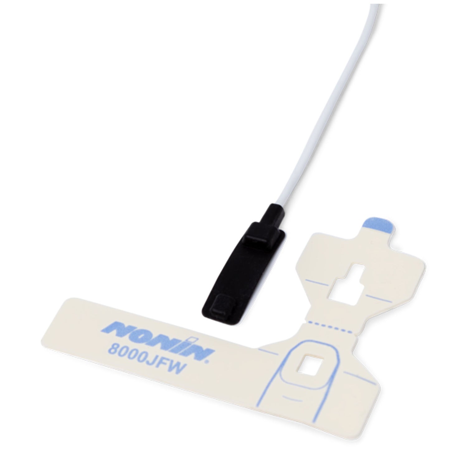 2353-002 - Nonin Medical, Inc. - SpO2 Sensor, Flex, Reusable, Adult, 8000J-3, with 25 FlexiWraps® (3 meters) (Continental US Only - including Alaska & Hawaii)    , ea