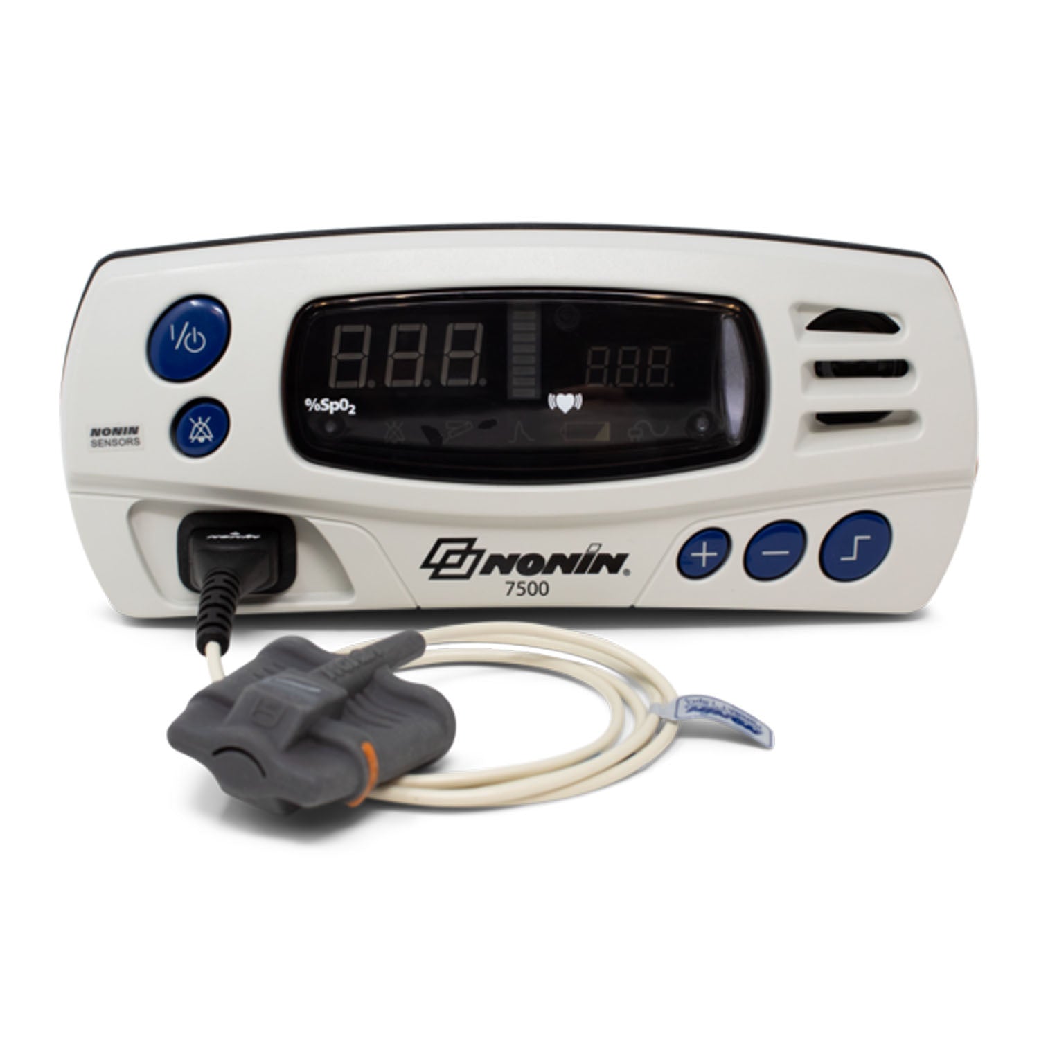 7500-1601 - Nonin Medical, Inc. - Includes: (1) 8000SL Large Soft Reusable SpO2 Sensor (1 meter), (1) Power Supply, (1) Power Cord-US, (1) 7500B Battery Pack (located inside back cover), (1) 7500 Operator's Manual on CD-ROM (Continental US Only - includi