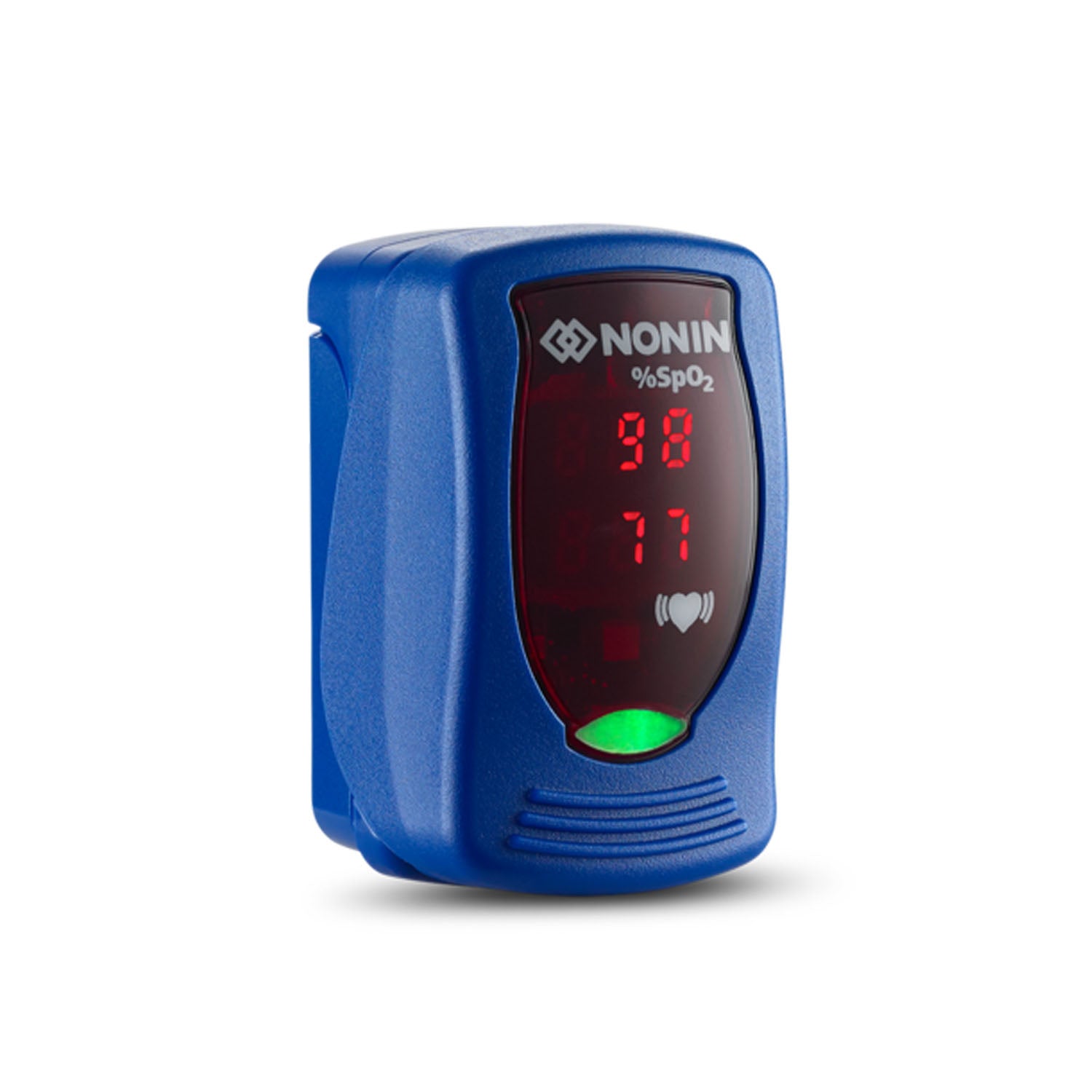 8340-001 - Nonin Medical, Inc. - Blue, Standard Accessories Includes: (1) 9590 Quick-Start Guide (QSG), Electronic Version of the IFU (at nonin.com or through product support page) without Lanyard, (2) AAA Alkaline Batteries (Continental US Only - includ