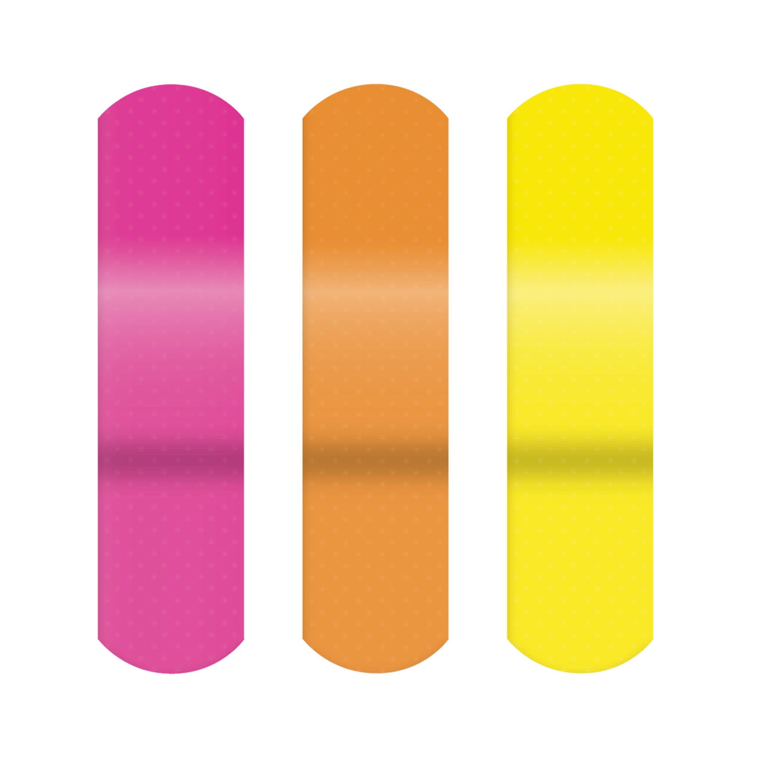 1076413 - Dukal Corporation - Stat Strip® Adhesive Bandage, ¾" x 3", Assorted Neon Colors, 100/bx, 12 bx/cs    , cs