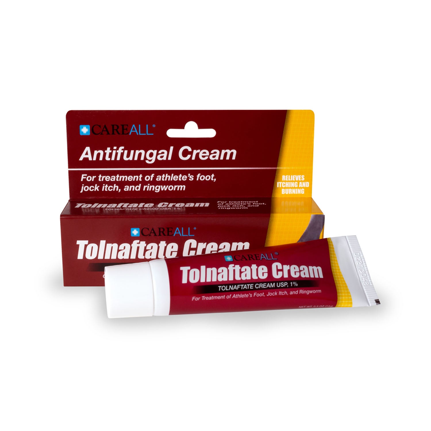 AF5 - New World Imports - Crema antimicótica de tolnaftato CareAll®, 0.5 oz, 24/caja, comparar con el ingrediente activo de Tinactin® (no disponible para la venta en Canadá), caja