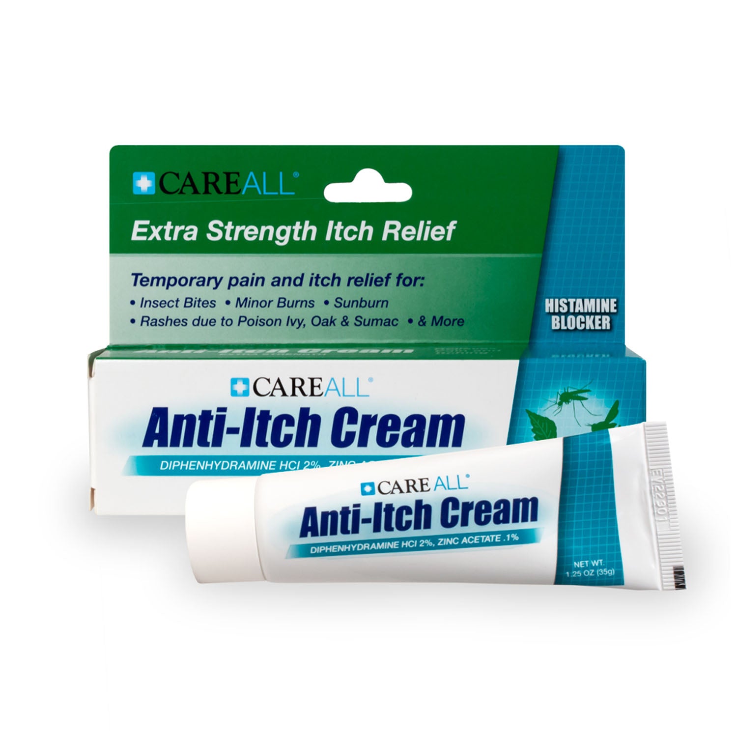 AI125 - New World Imports - CareALL® Anti-Itch Cream, 1.25 oz. (NBE Benadryl Extra Strength), 24/cs (Not Available for sale into Canada)    , cs
