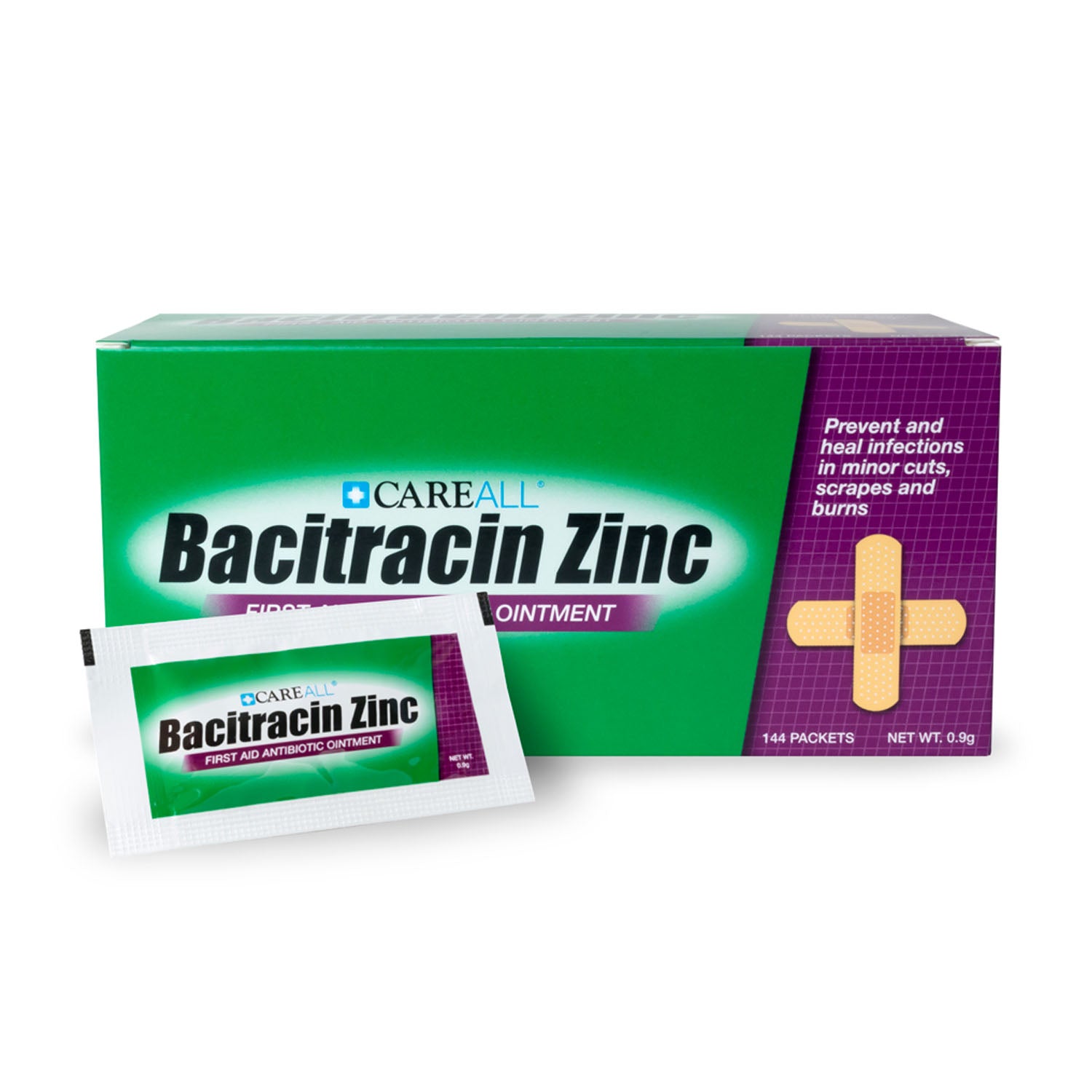 BACP9 - New World Imports - Bacitracin Ointment, 0.9g, 144/bx, 12 bx/cs (Not Available for sale into Canada)    , cs
