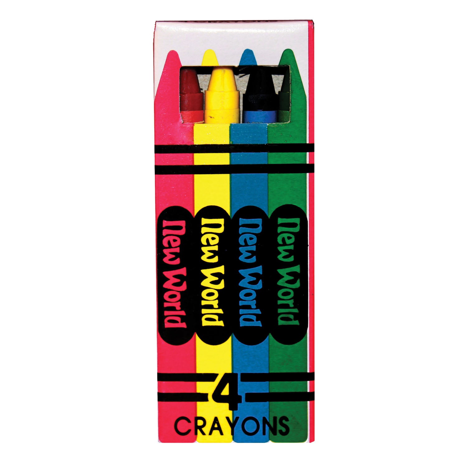 CR4 - New World Imports - 4-Pack Crayons, 36/bx, 10 bx/cs    , cs