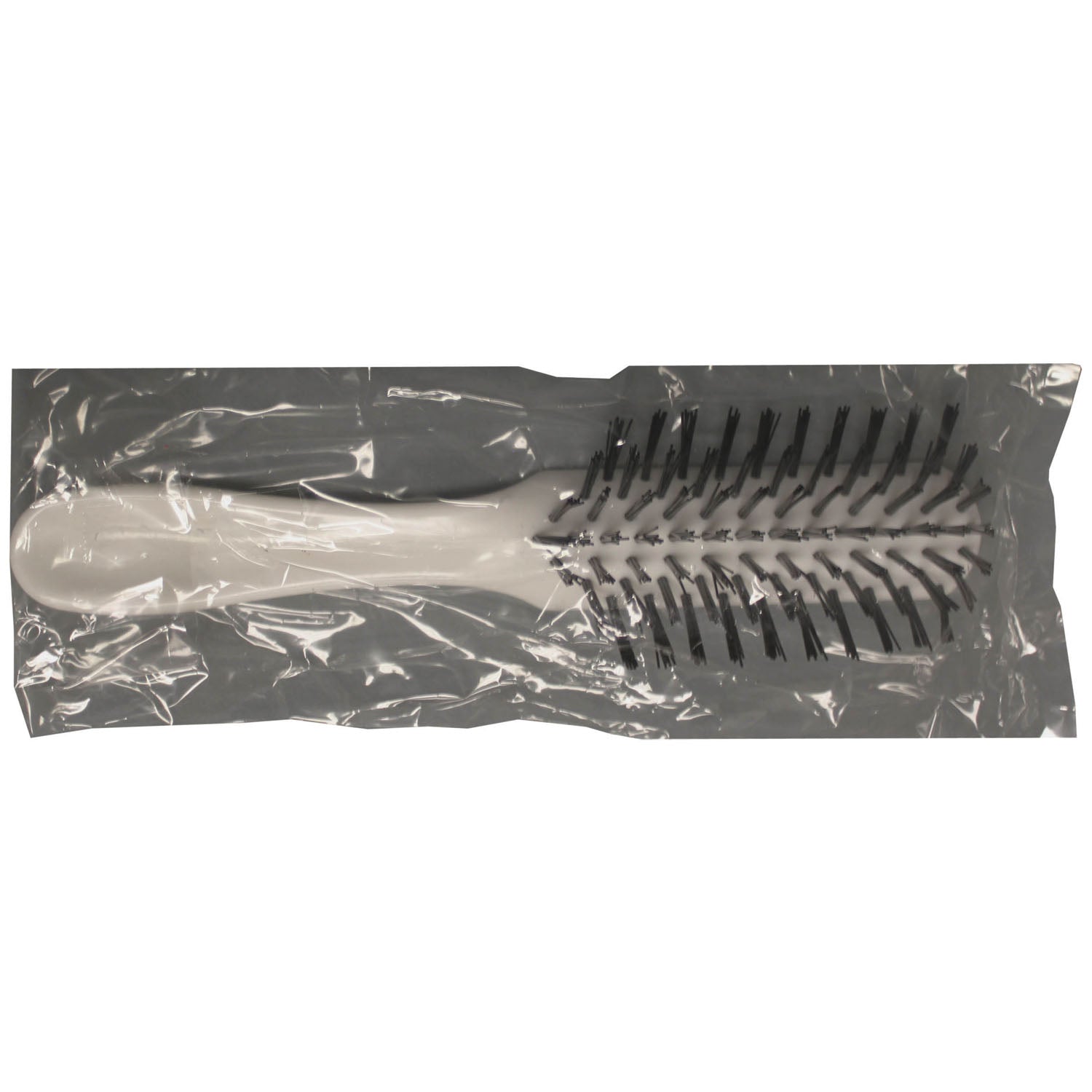 HBB - New World Imports - Adult Hairbrush, 7 Rows of Nylon Bristles, Individually Polybagged, 24/bx, 12 bx/cs    , cs