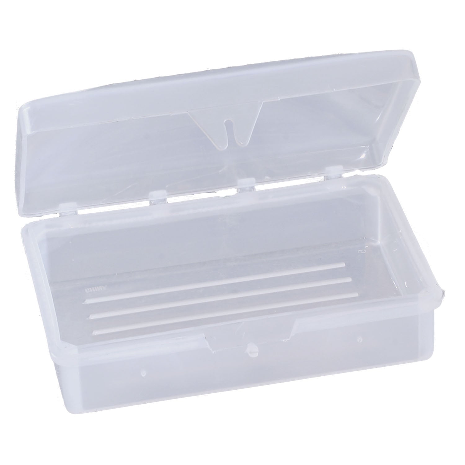 SD3 - New World Imports - Jabonera transparente con tapa abatible, 100 unidades