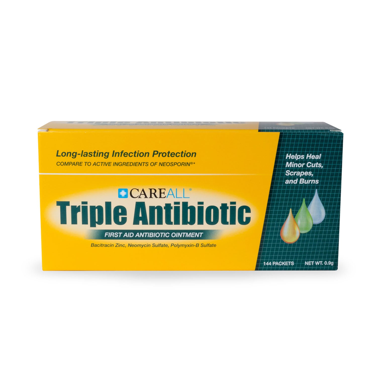 TAOP9 - New World Imports - Triple Antibiotic Ointment, 0.9g, Compared to the Active Ingredients in Neosporin®, 144/bx, 12 bx/cs (Not Available for sale into Canada)    , cs