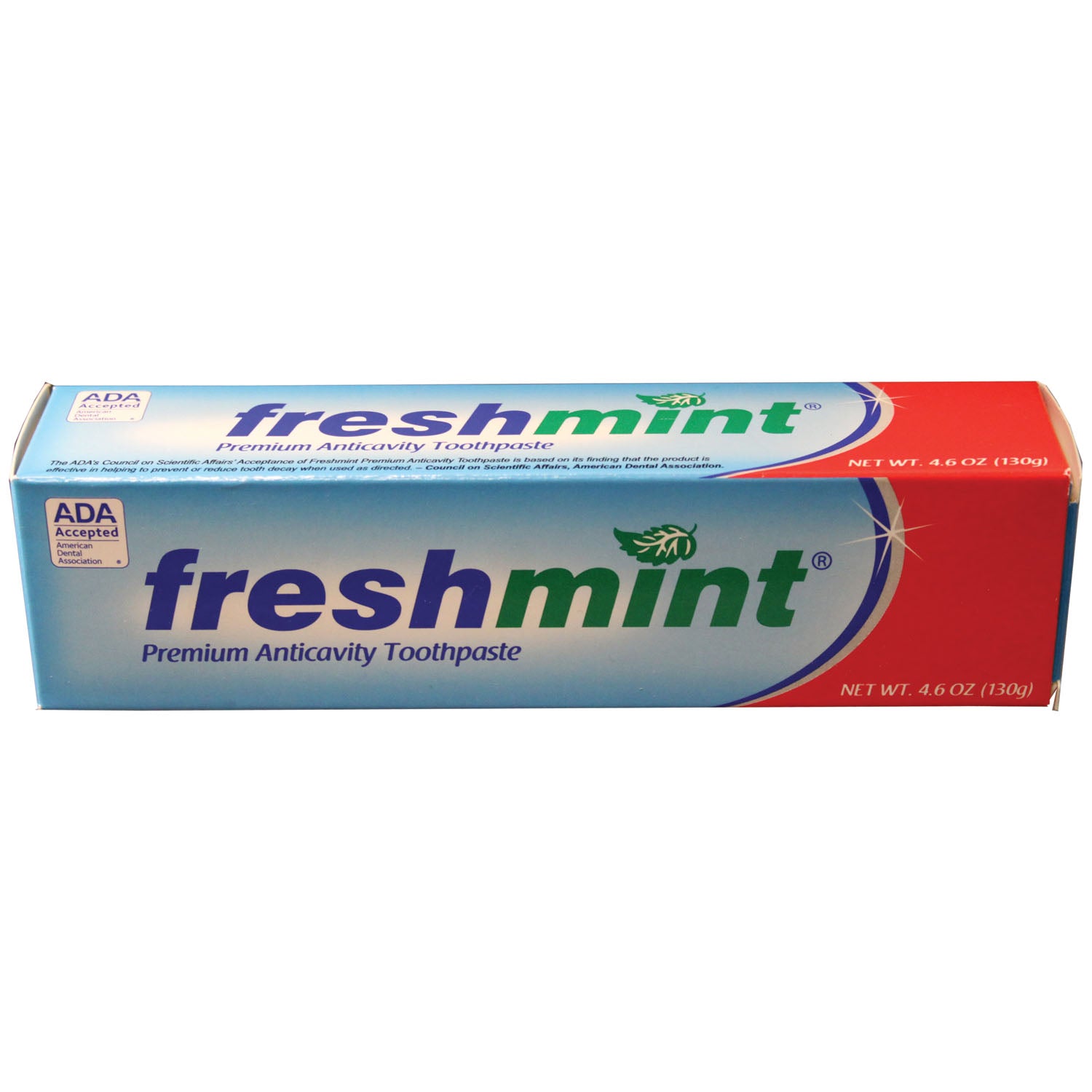 TPADA46 - New World Imports - Pasta dental anticaries Freshmint Premium, 4.6 oz, aprobada por la ADA, 24 unidades (no disponible para la venta en Canadá), caja