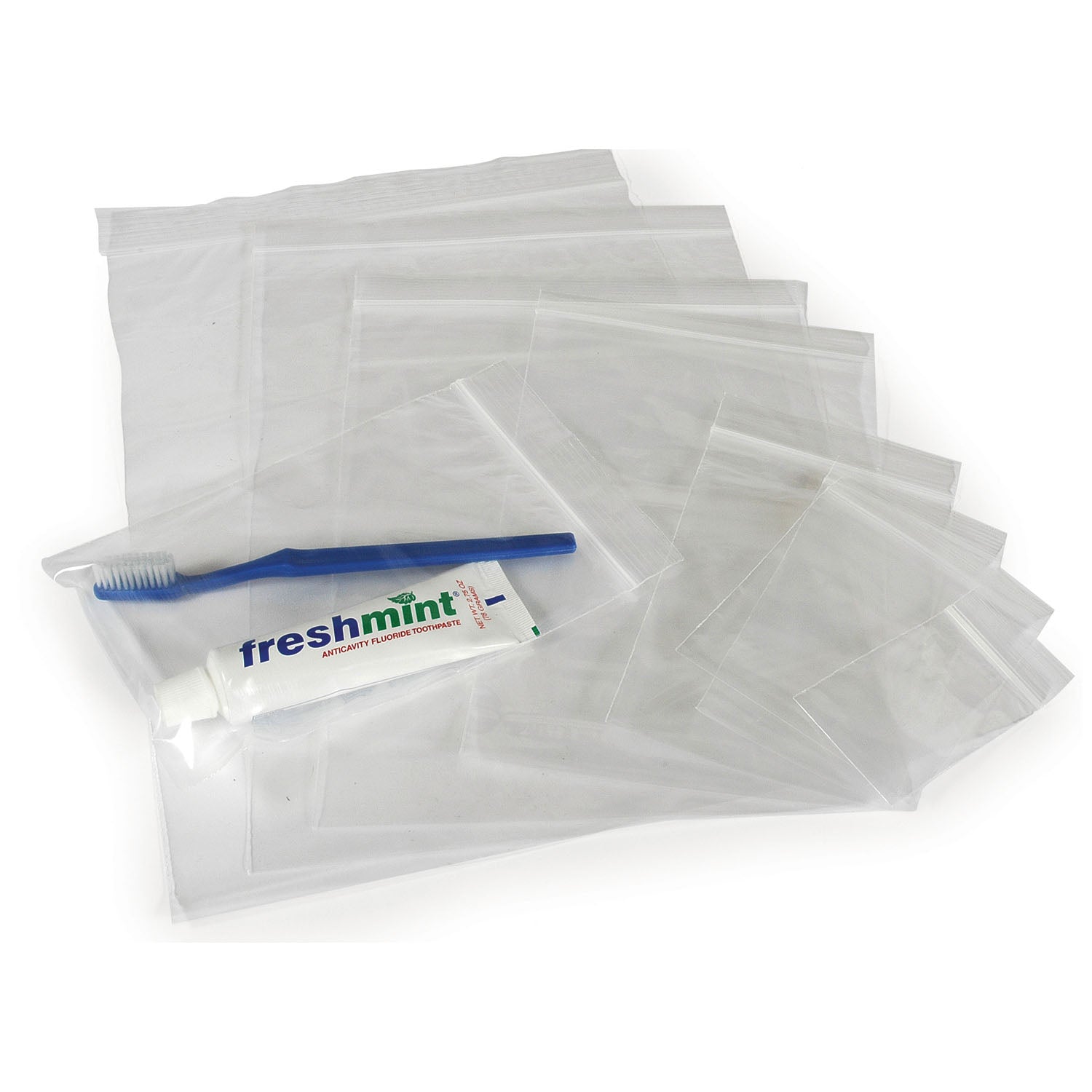 ZIP810 - New World Imports - Bolsa transparente resellable, 2 mil, 8" x 10", 100/bolsa, 10 bolsas/caja, caja