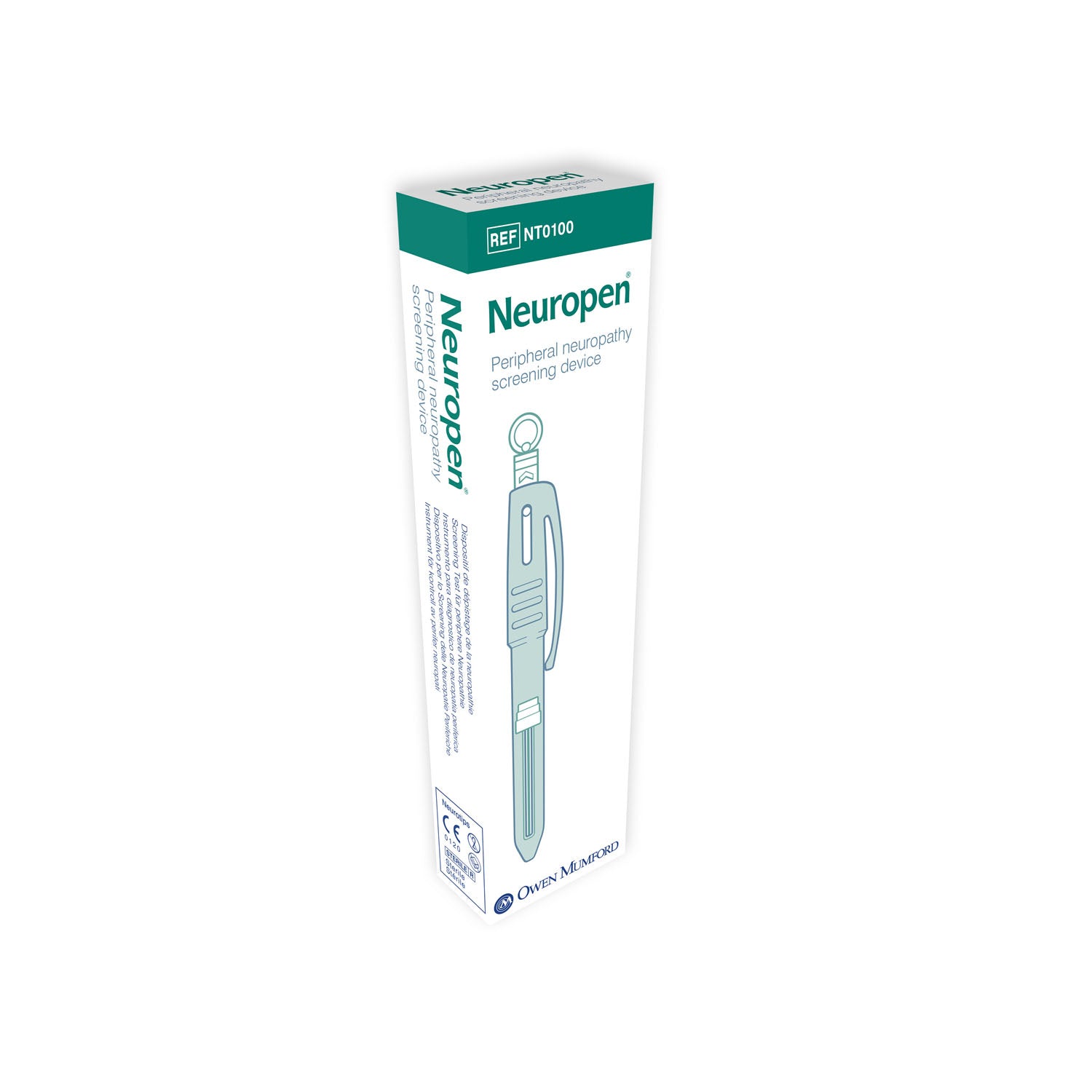 NT0100 - Owen Mumford - Neuropen®, incluye: bolígrafo, 1 monofilamento de calibre 10 y 1 Neurotip (solo EE. UU. y Canadá), c/u