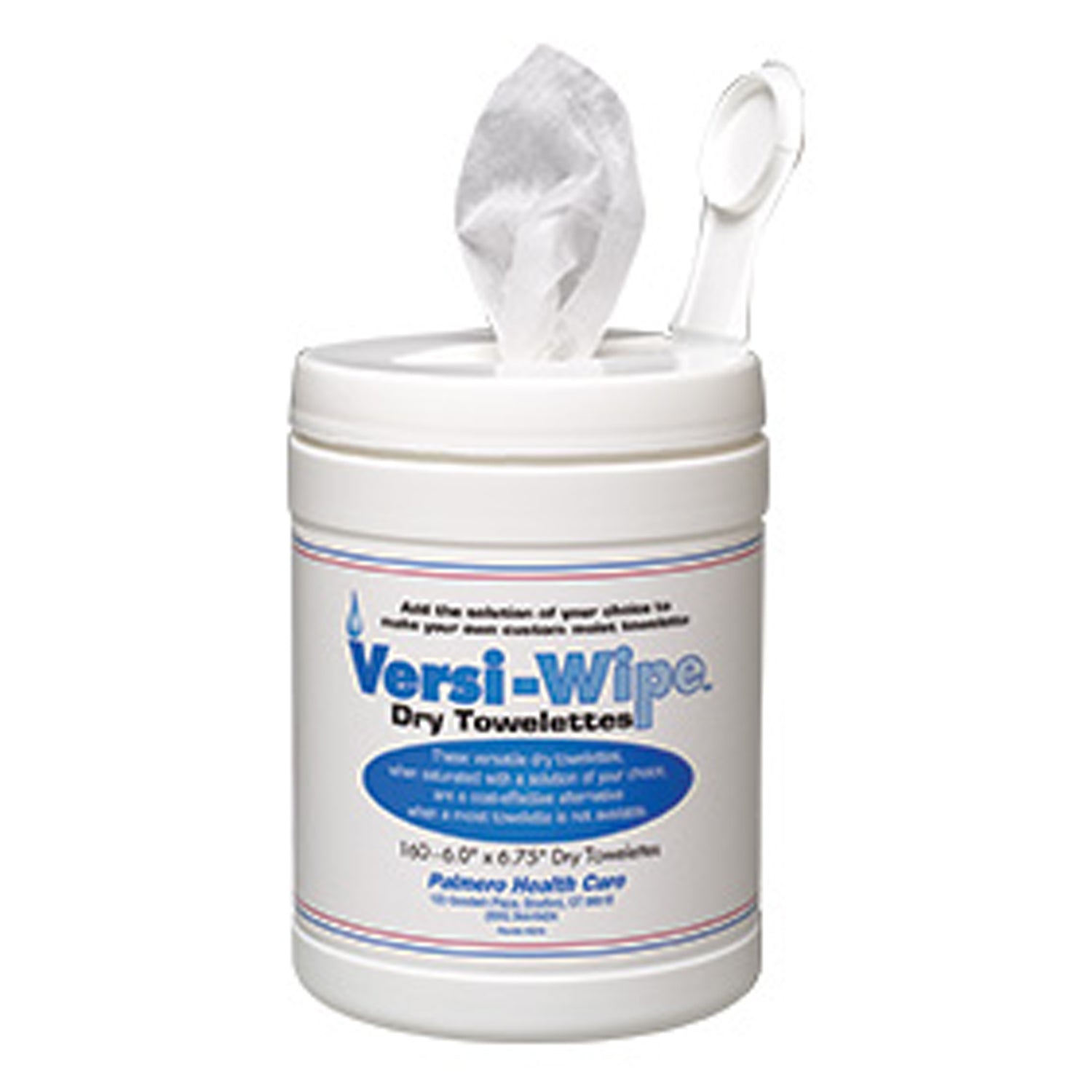 3516 - Palmero - Versi-Wipe Dry Towelettes, 6" x 6-3/4", 160ct/can, 12can/cs (US SALES ONLY)    , cs