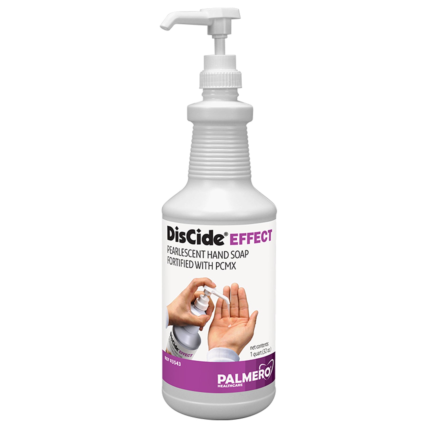3543 - Palmero - Discide Effect Quart Bottle Pump Dispenser, 12/cs (US SALES ONLY)    , cs