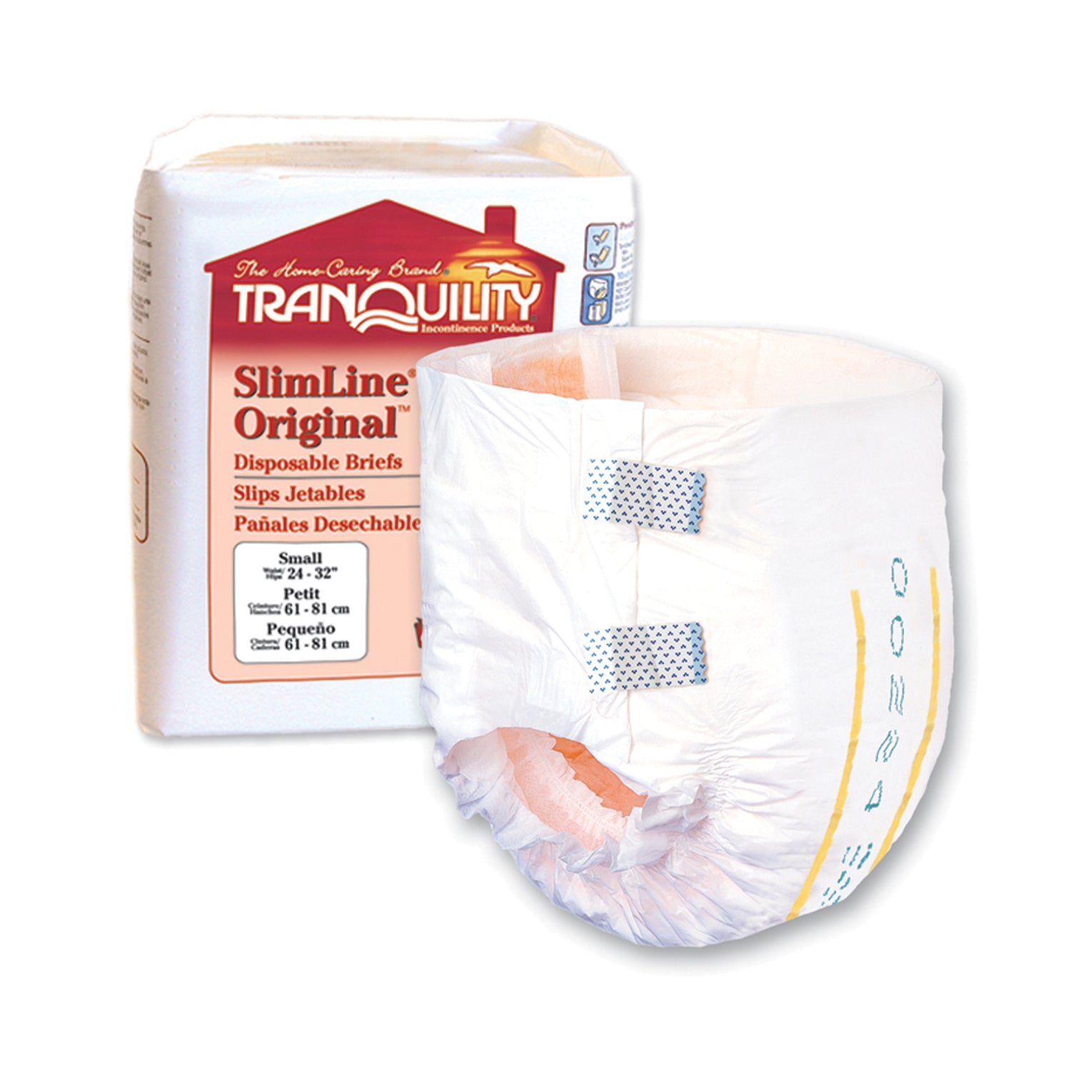 2120 - Principle Business Enterprises - Brief, Small Adult, 24" to 32", 12.7 fl oz Capacity, 10/pk, 10 pk/cs (20 cs/plt) (US Only)     , cs